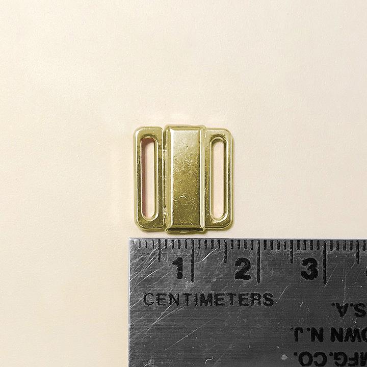 1/2" (12mm) Metal and Rhinestone Front Closures - Image 3