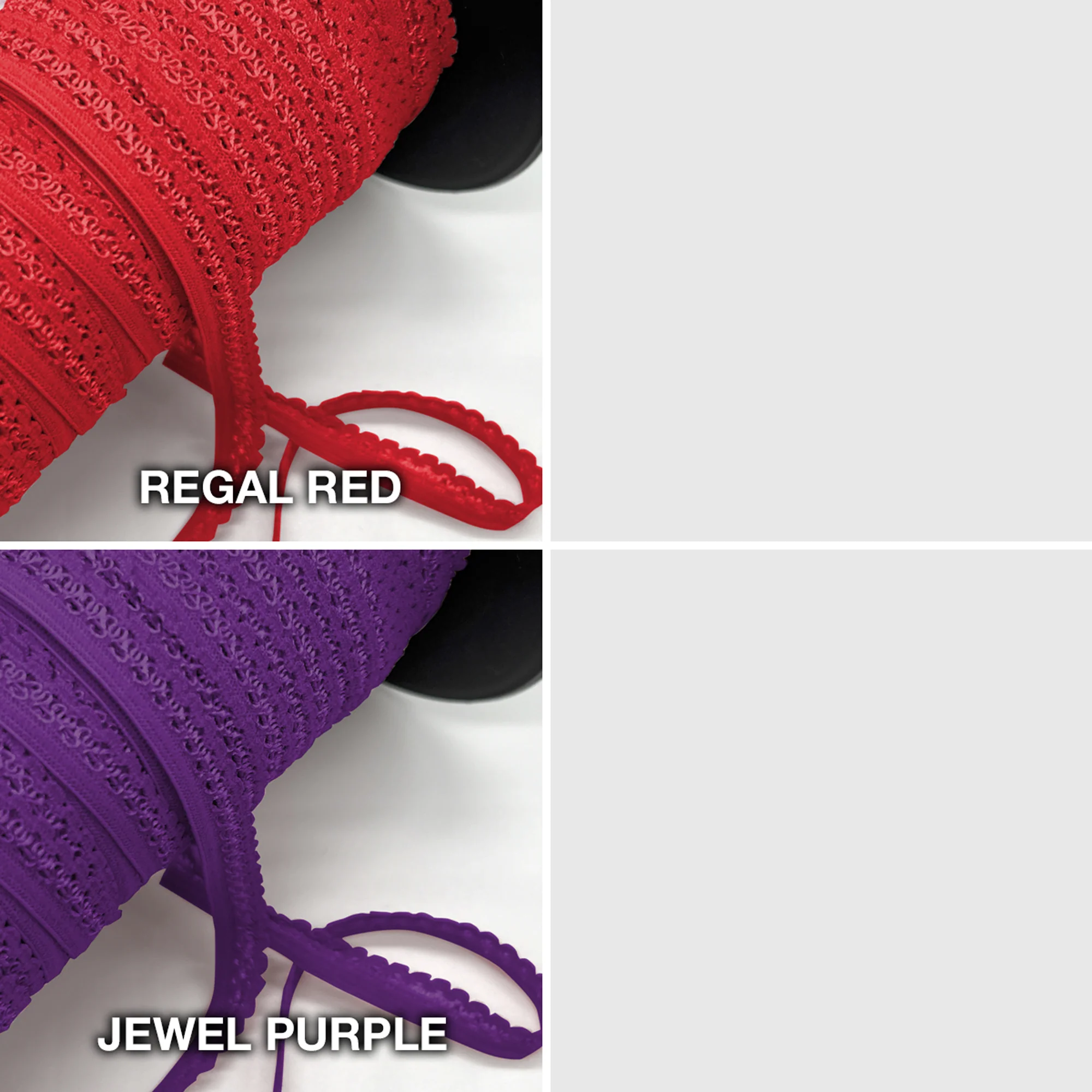 TO BE DISCONTINUED- 1/4" (6mm), 3/8" (10mm) edge to edge, Decorative Picot Elastic- 2 Yards - Image 7