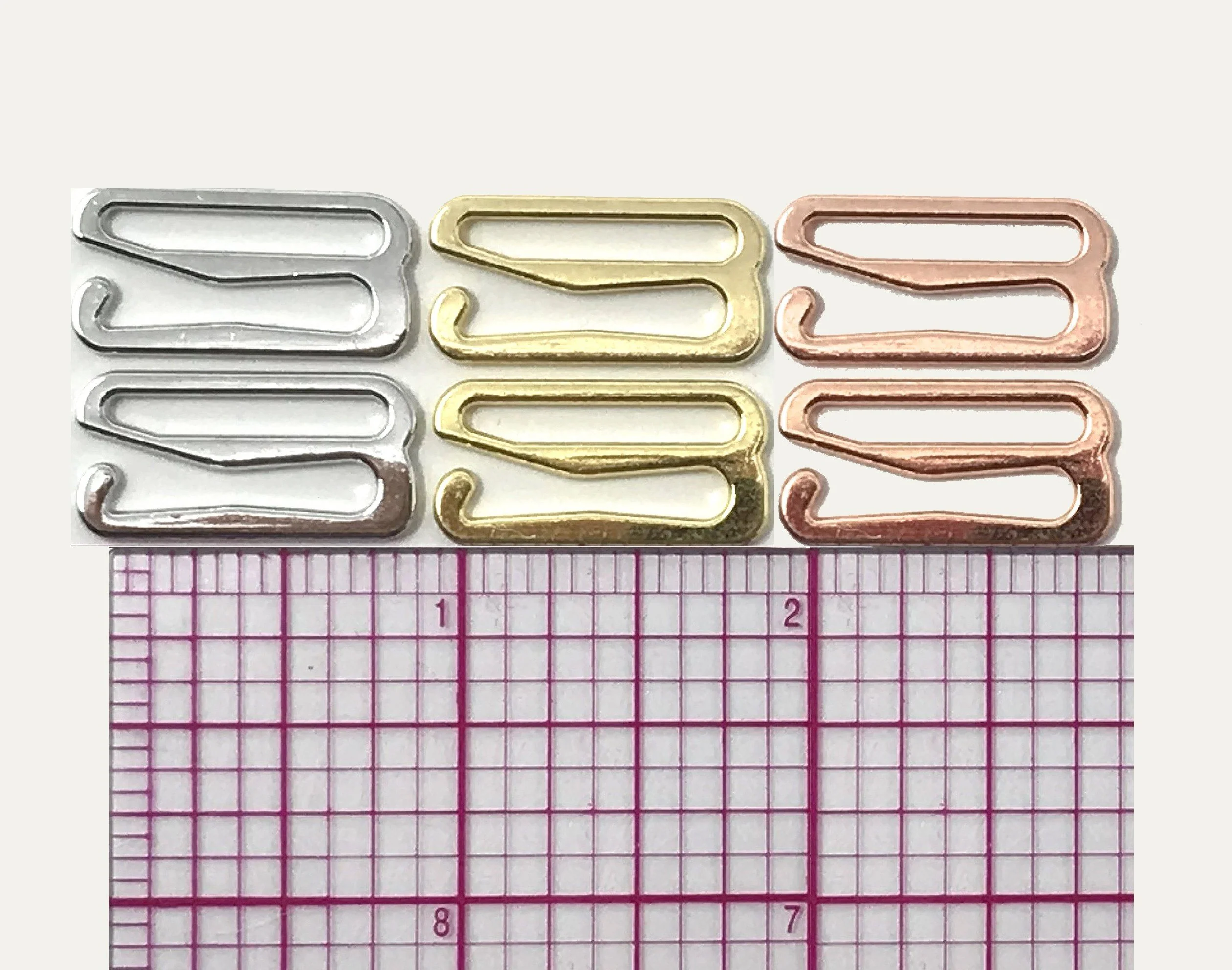 3/4" (20mm) or 1" (25mm) Bra Strap Slider Hooks- Set of 2 - Image 3