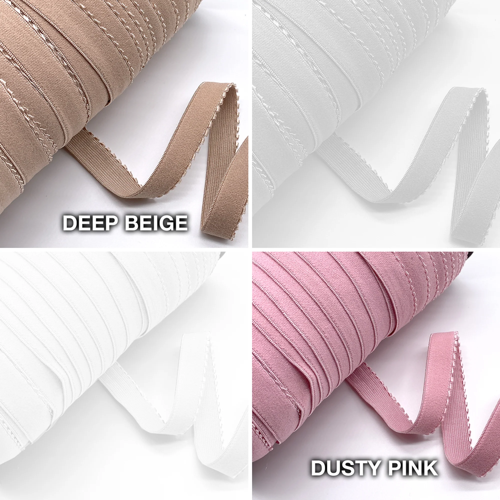 3/4" (20mm) Picot Elastic, Soft, Plush Back- 2 Yard - Image 5