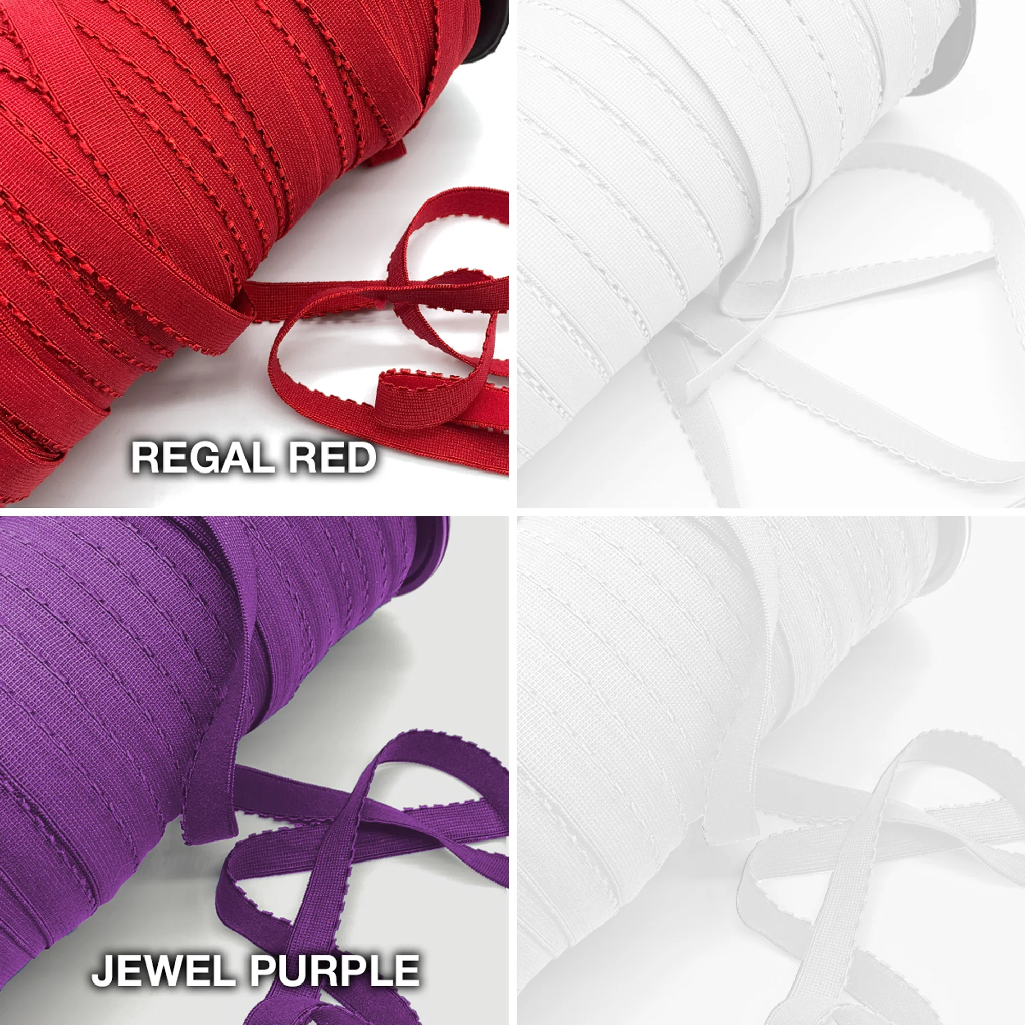 3/4" (20mm) Picot Elastic, Soft, Plush Back- 2 Yard - Image 6