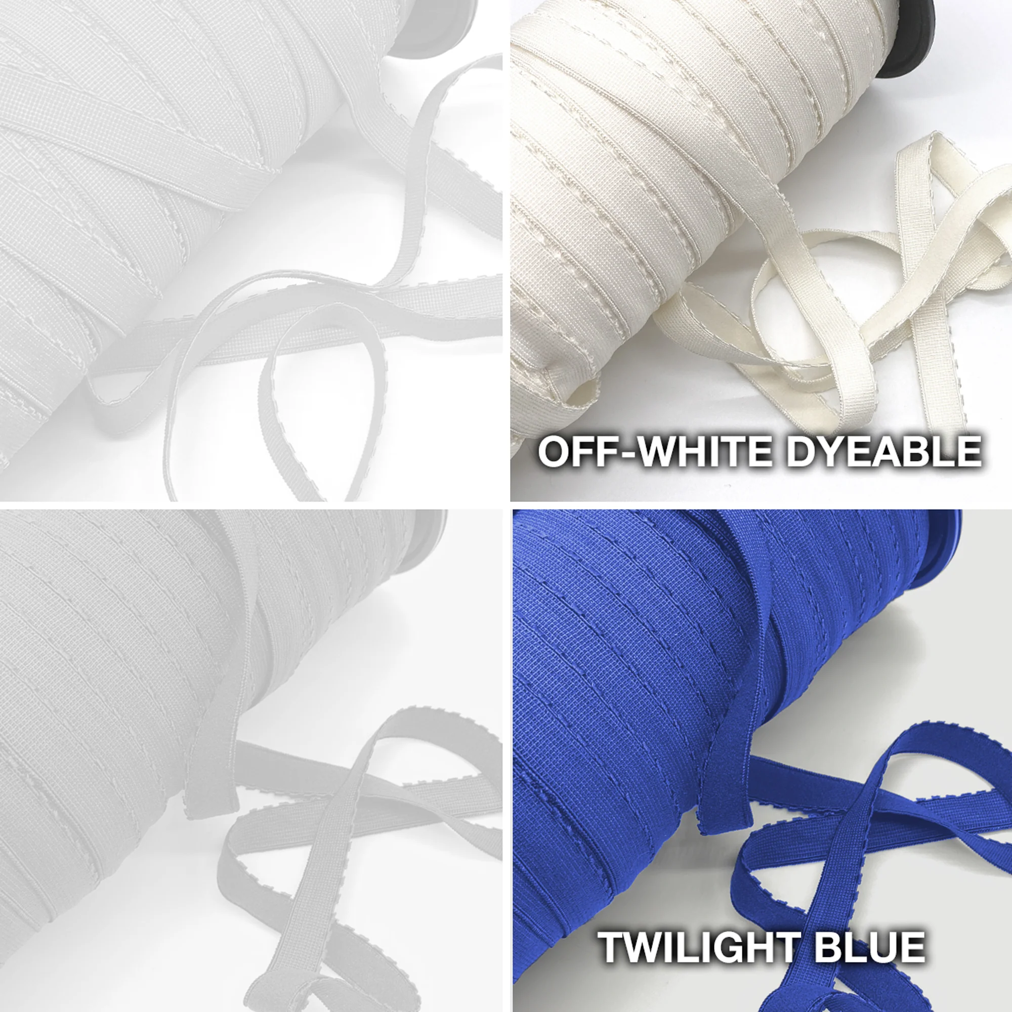 3/4" (20mm) Picot Elastic, Soft, Plush Back- 2 Yard - Image 7