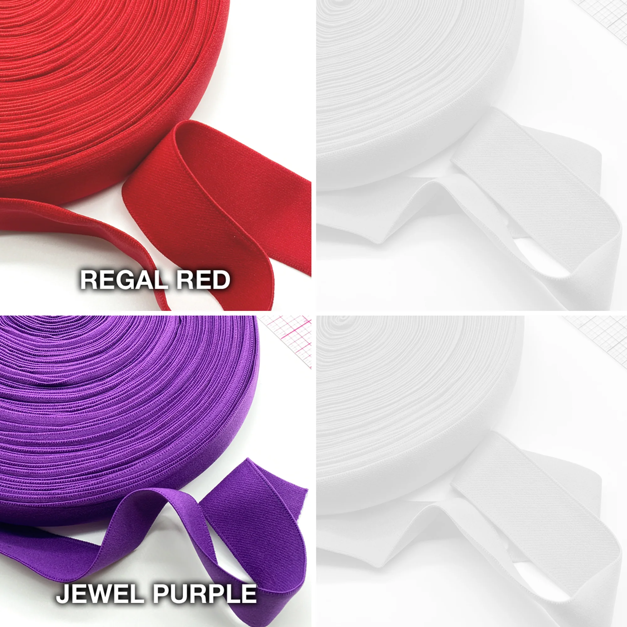 3/4" (20mm) Plush Soft Matte Elastic, Stretch Trim- 2 Yards - Image 6