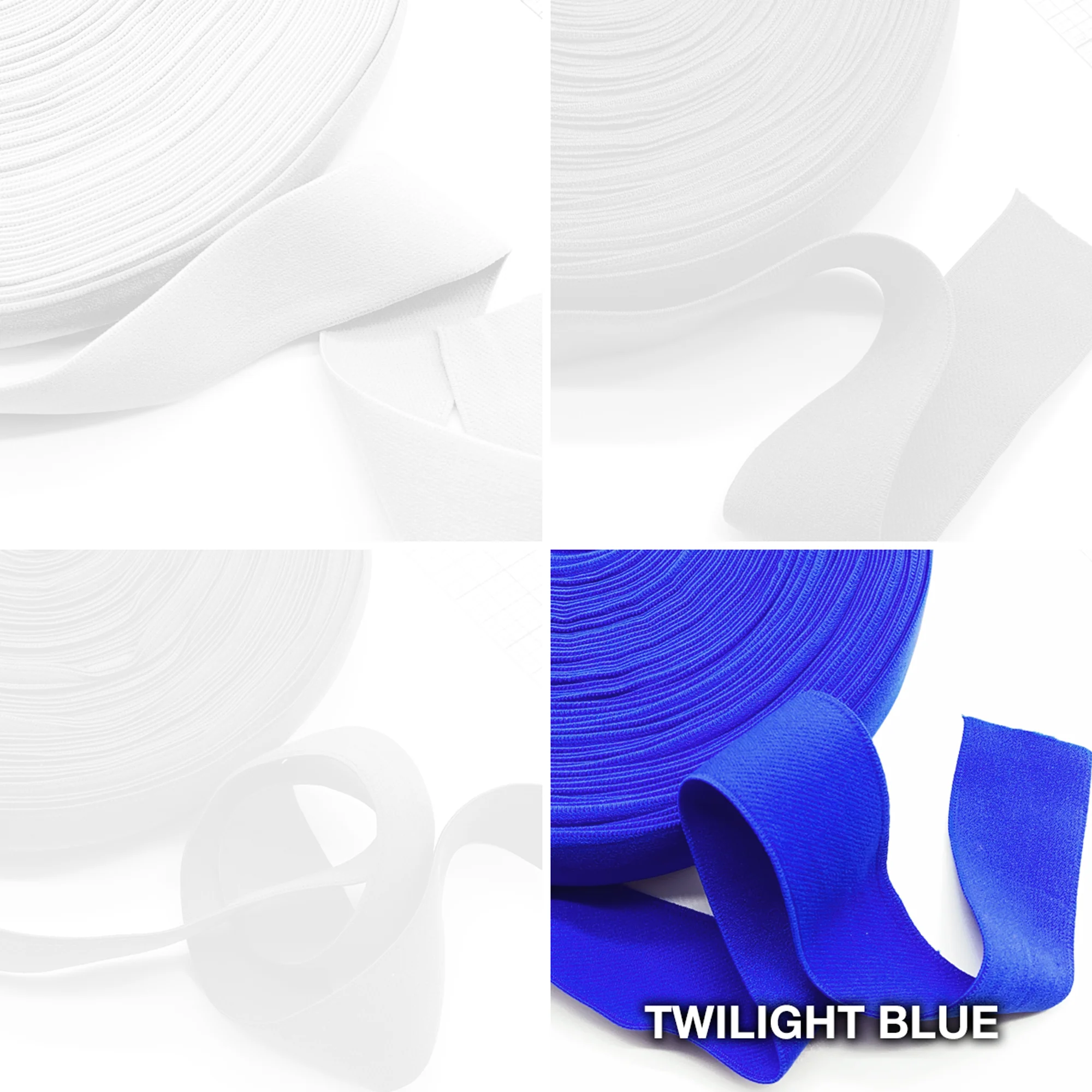 3/4" (20mm) Plush Soft Matte Elastic, Stretch Trim- 2 Yards - Image 7