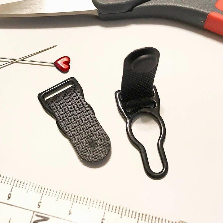 3/8" (10mm) or 1/2" (12mm) Garter Clips- Set of 4 - Image 3