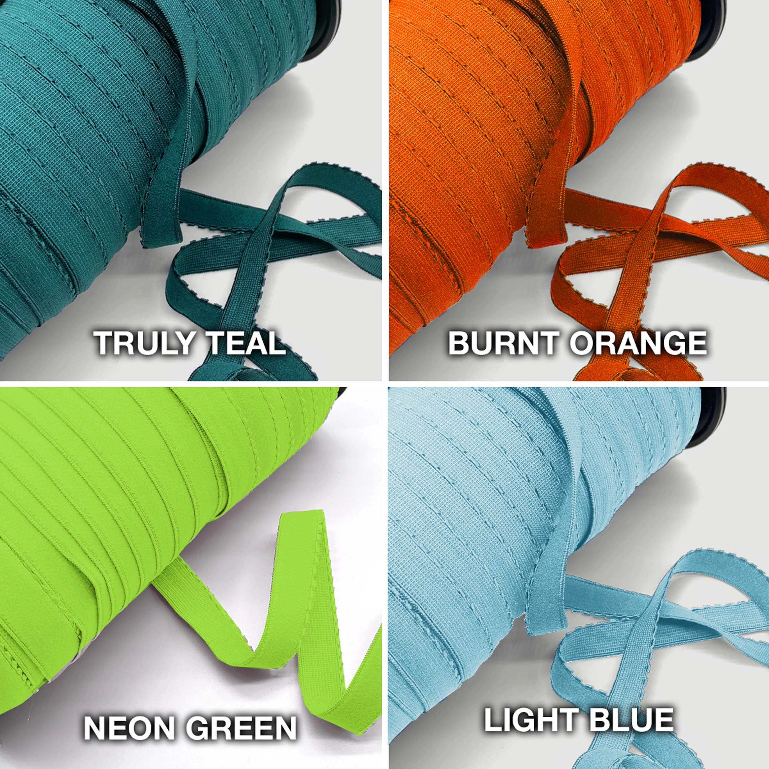 3/8" (10mm) Picot Elastic, Soft, Plush Back- 2 Yards - Image 5