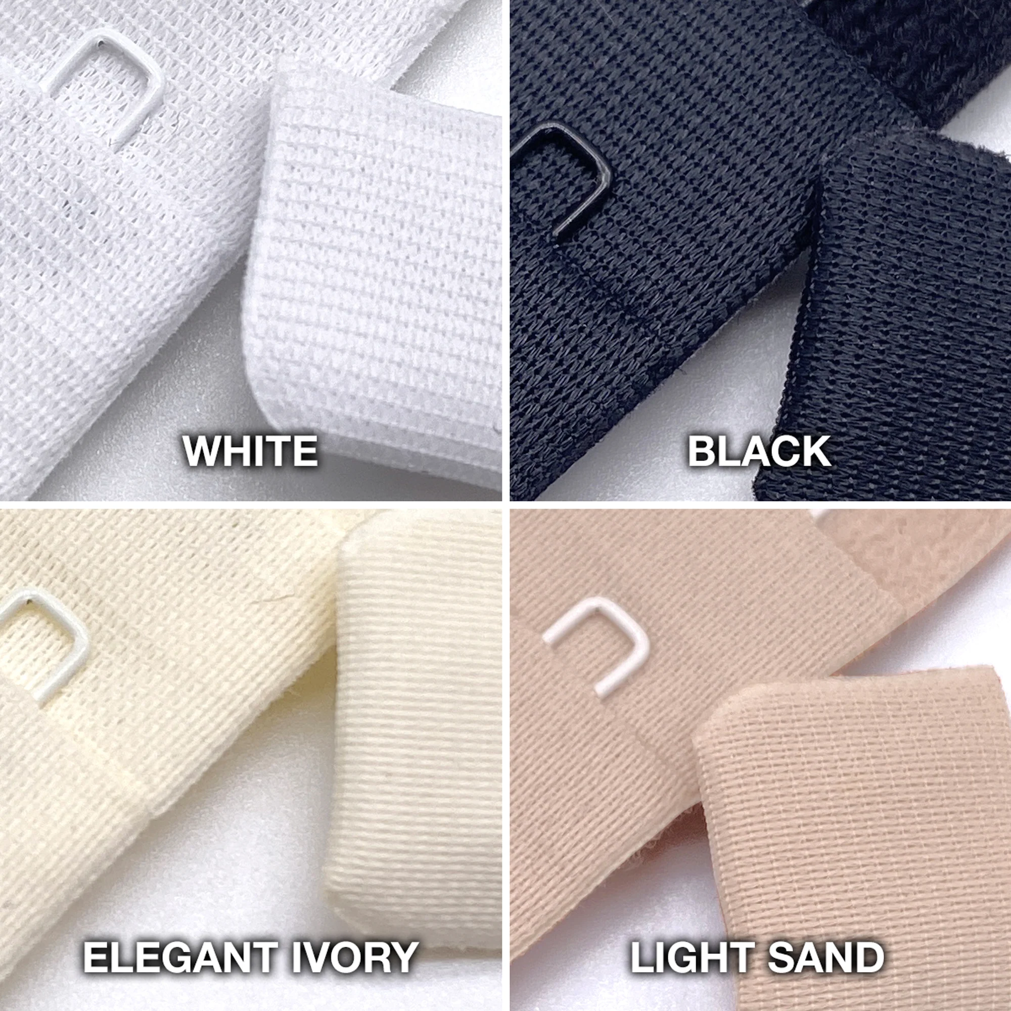 3 x 3 Row Hook and Eye, plush back - Image 5