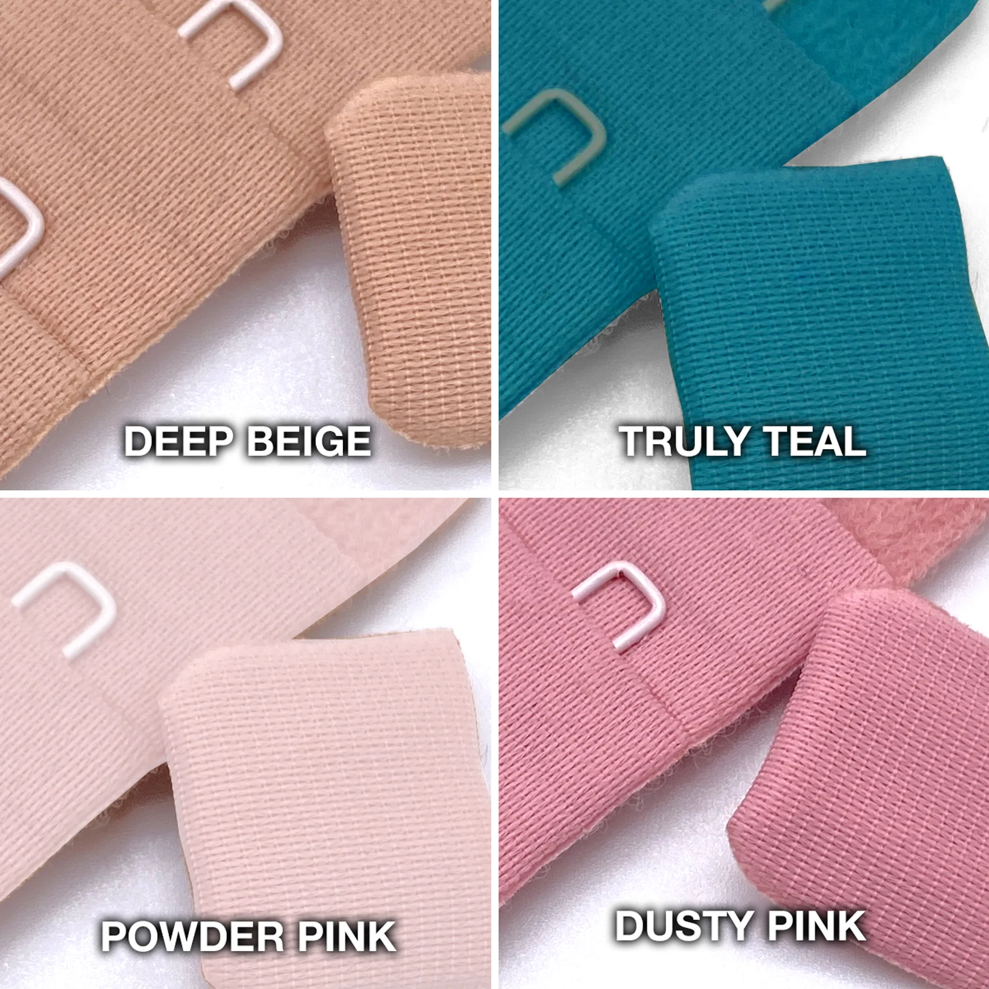 3 x 3 Row Hook and Eye, plush back - Image 6