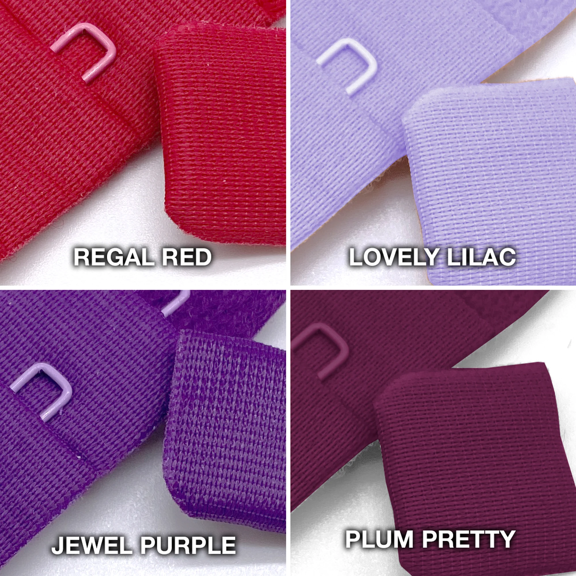 3 x 3 Row Hook and Eye, plush back - Image 7