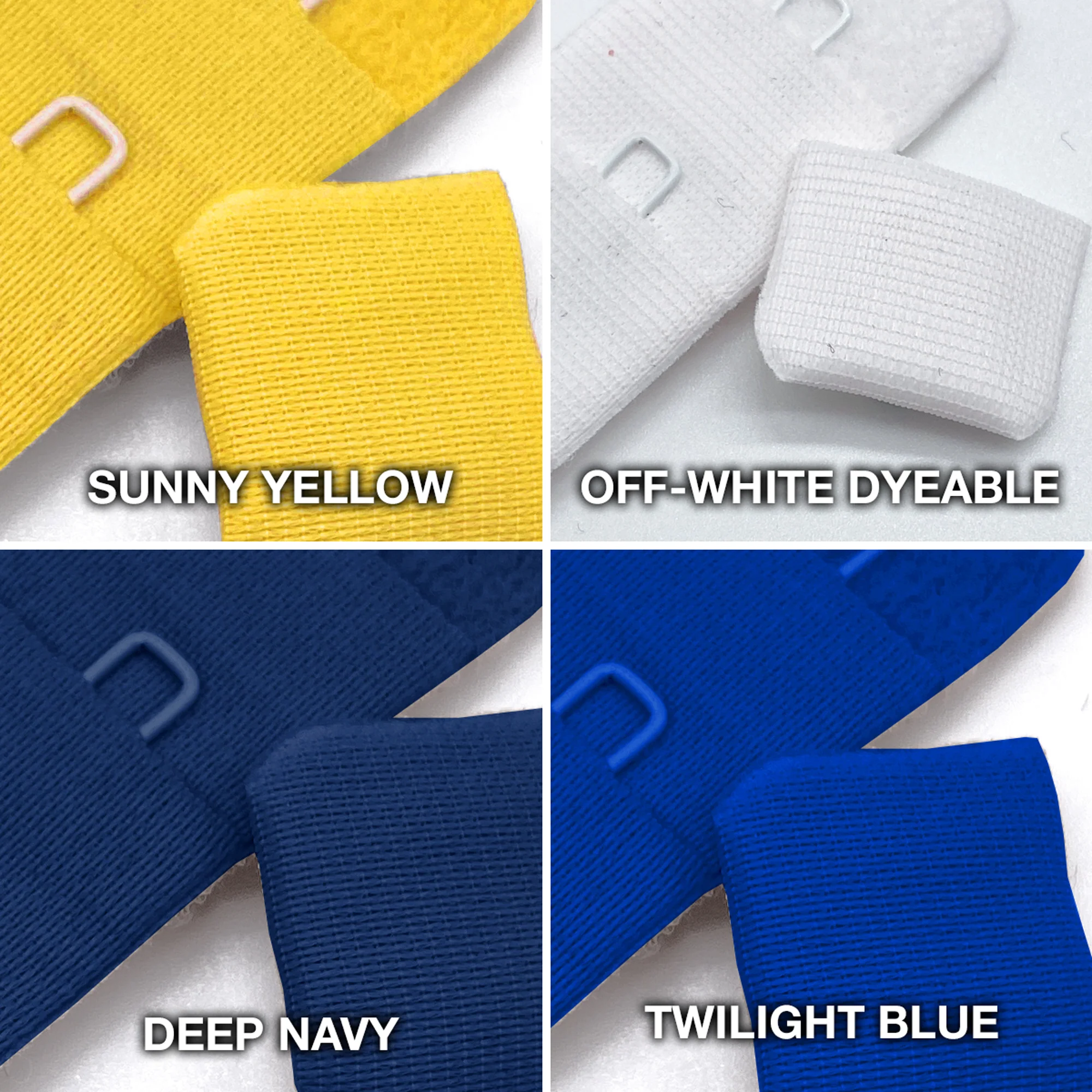 3 x 3 Row Hook and Eye, plush back - Image 8