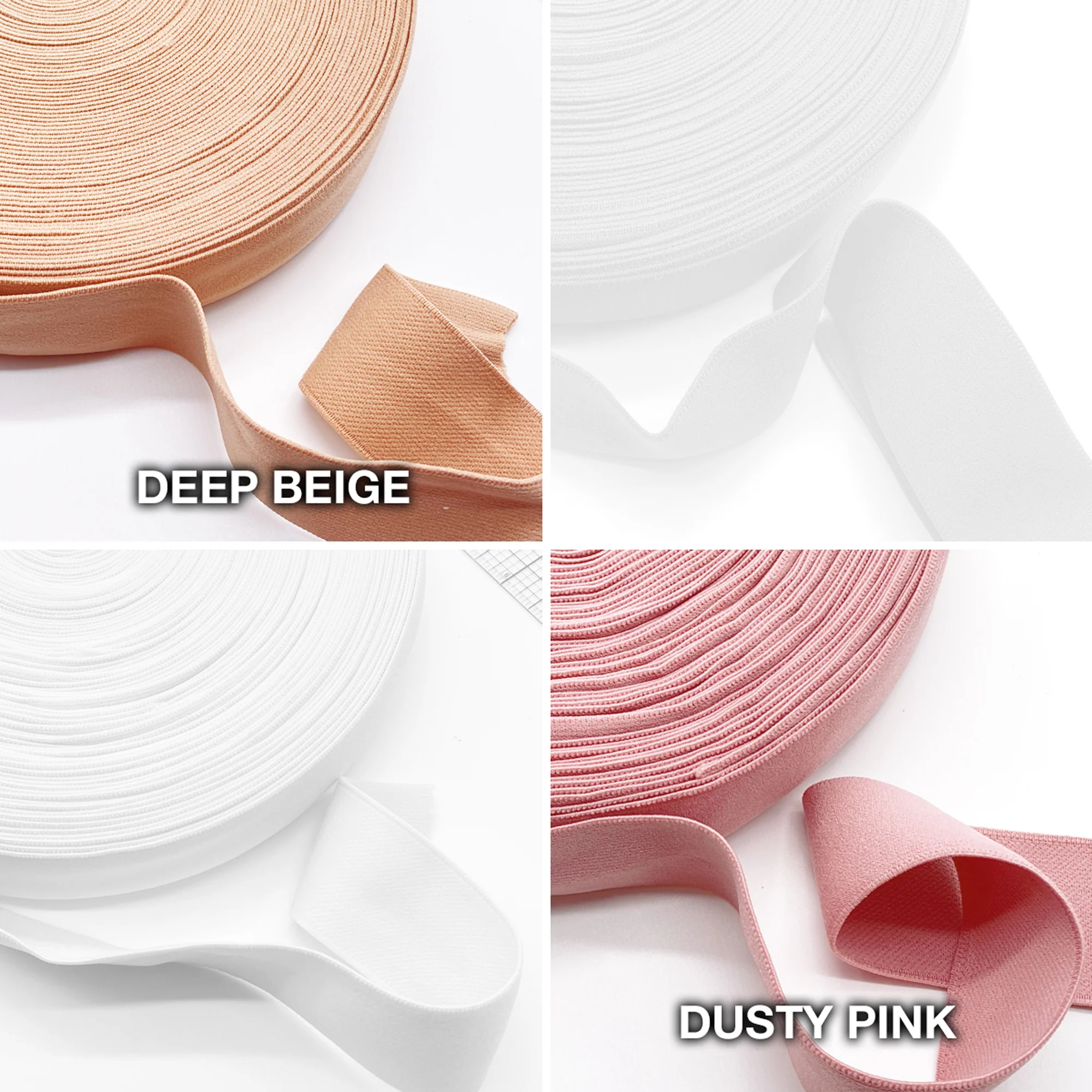 5/8” (15mm) Flat Soft Matte Elastic, Stretch Trim- 2 Yards - Image 3