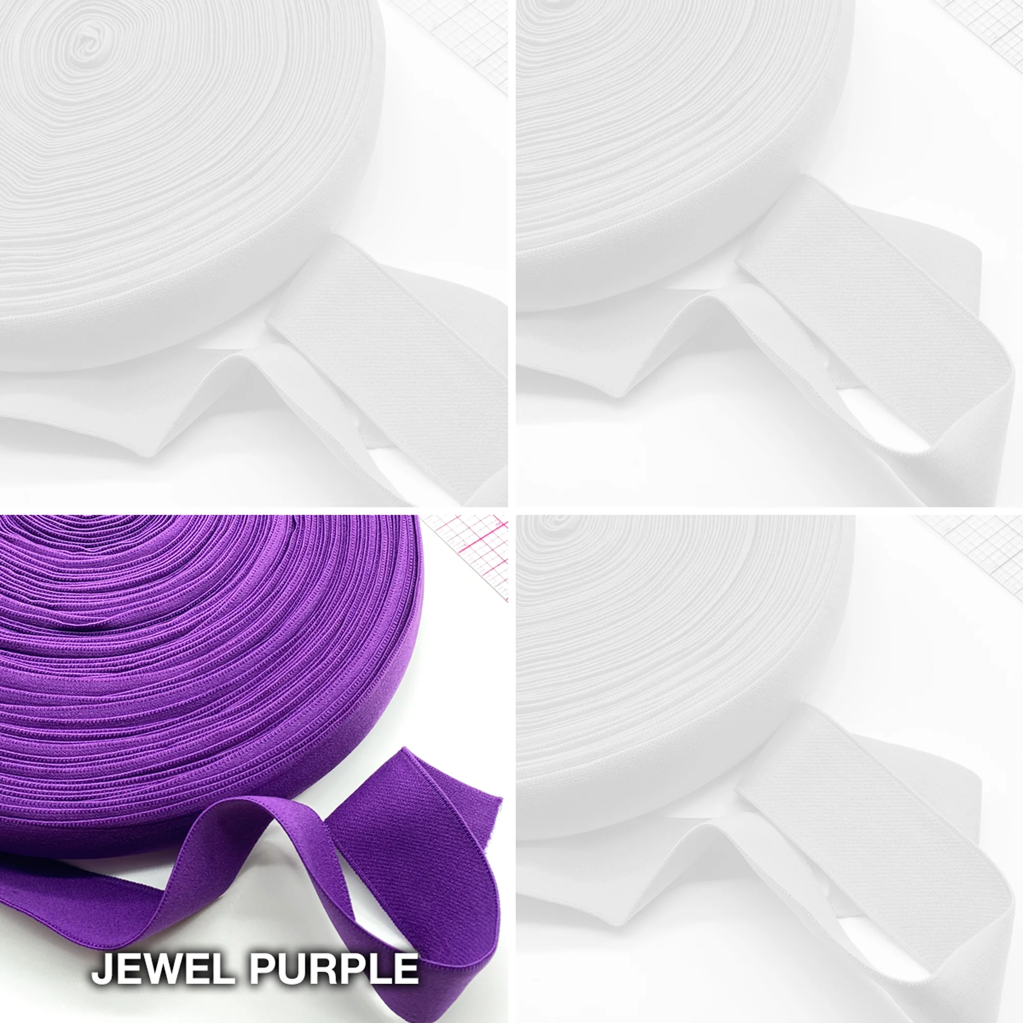 5/8” (15mm) Flat Soft Matte Elastic, Stretch Trim- 2 Yards - Image 4