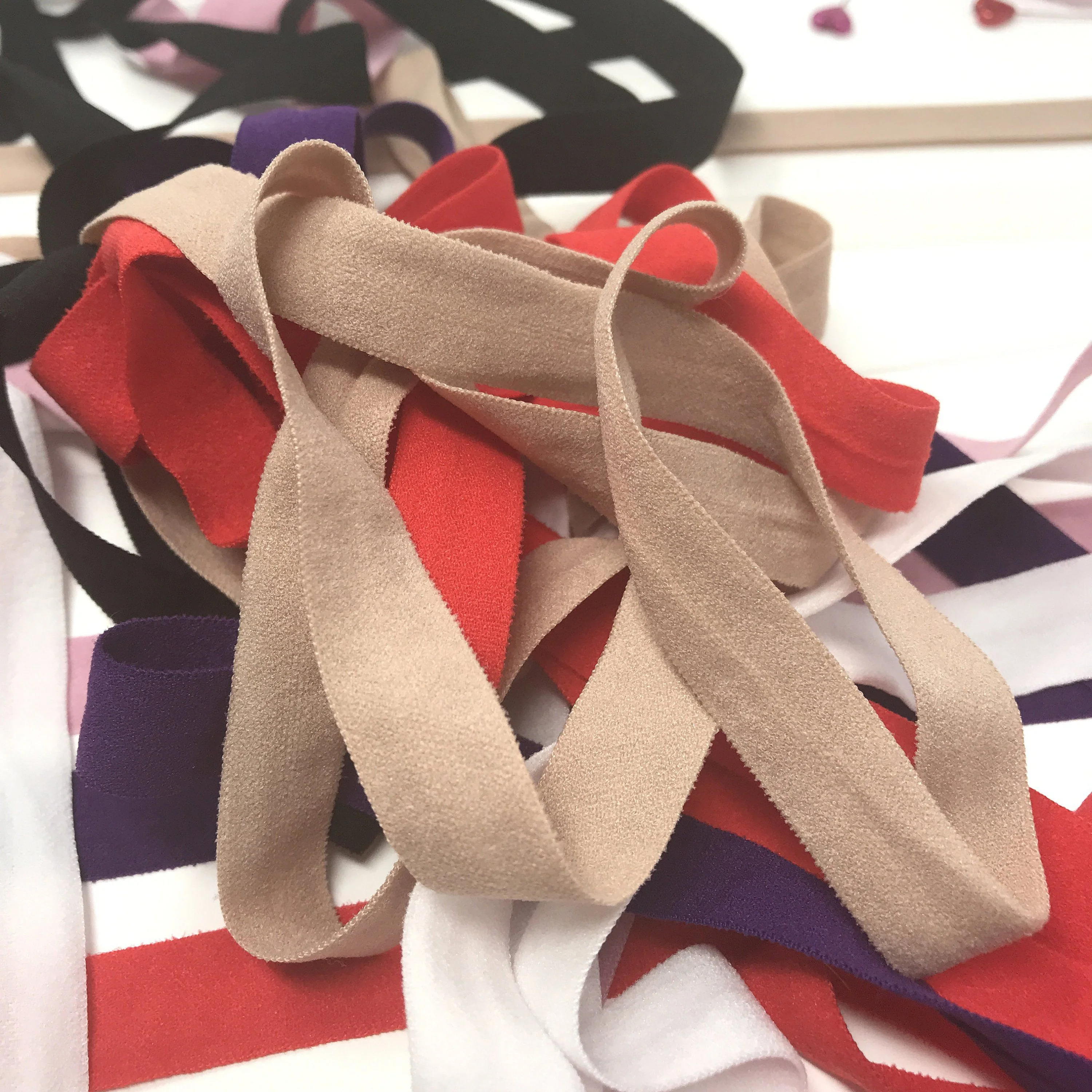 5/8" (15mm) FOE Matte, soft fold over elastic- 2 Yards - Image 9