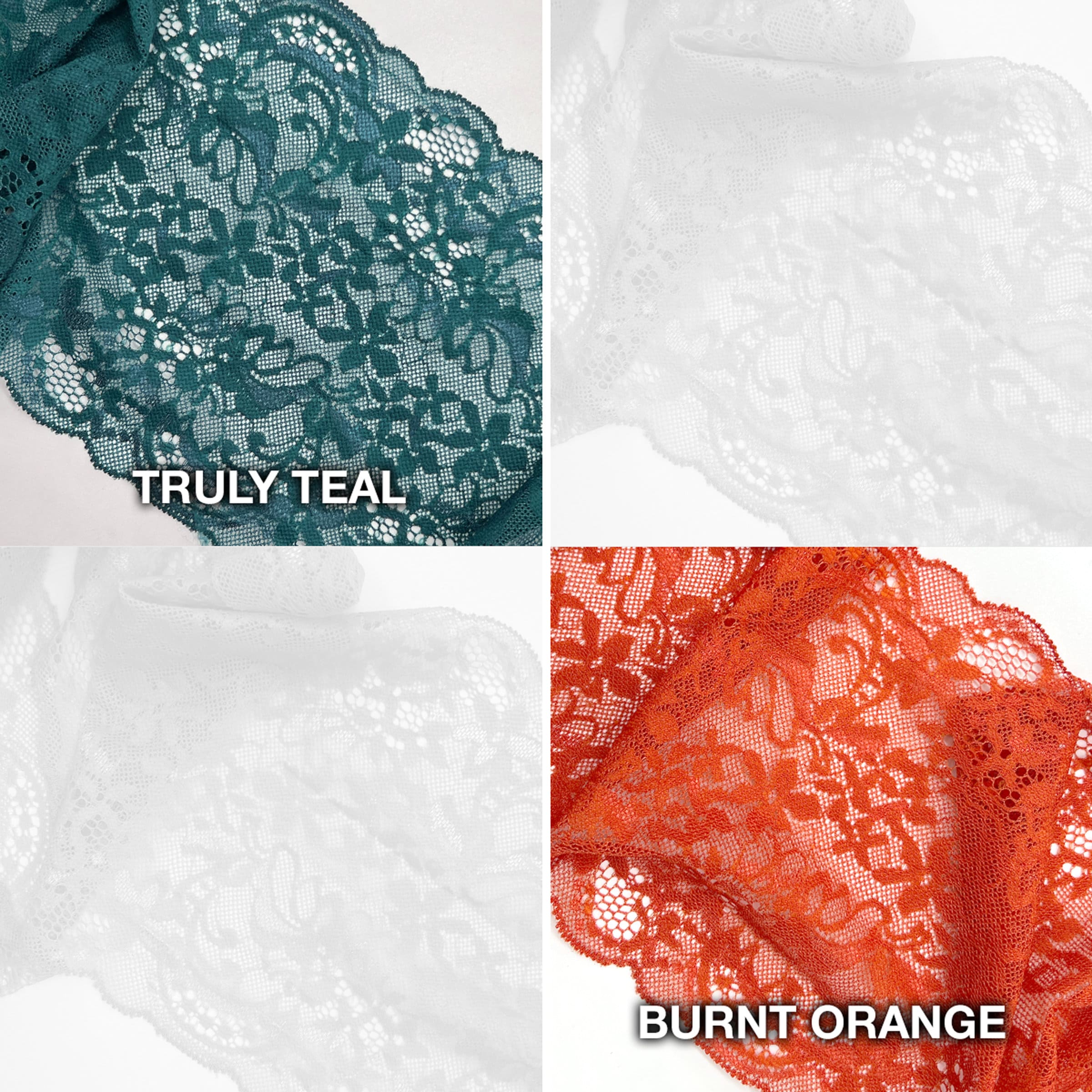 6 1/2" (16.5cm) Stretch Lace, Soft, High Quality- 1 Yard - Image 5