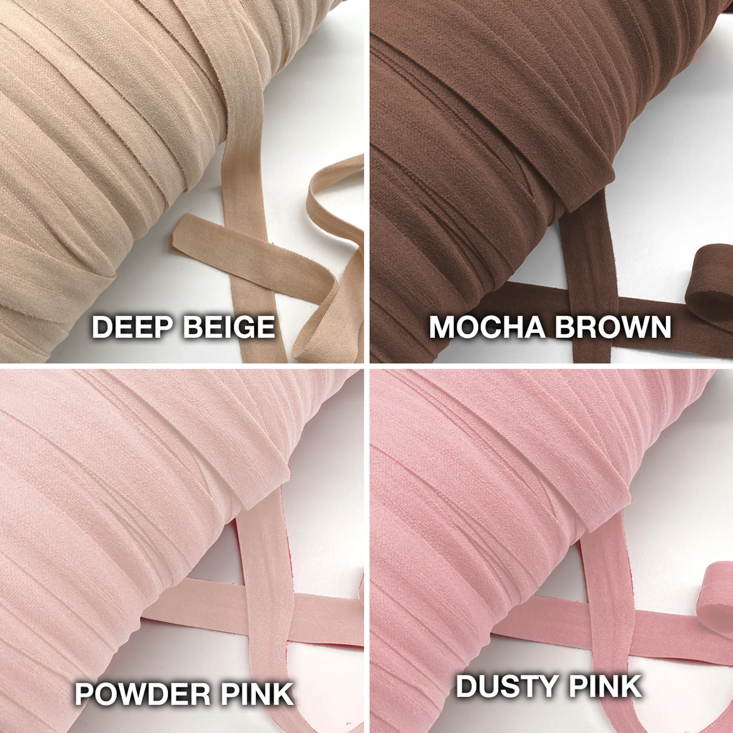 3/4” (20mm) FOE Matte, Soft Fold Over Elastic- 2 Yards - Image 3