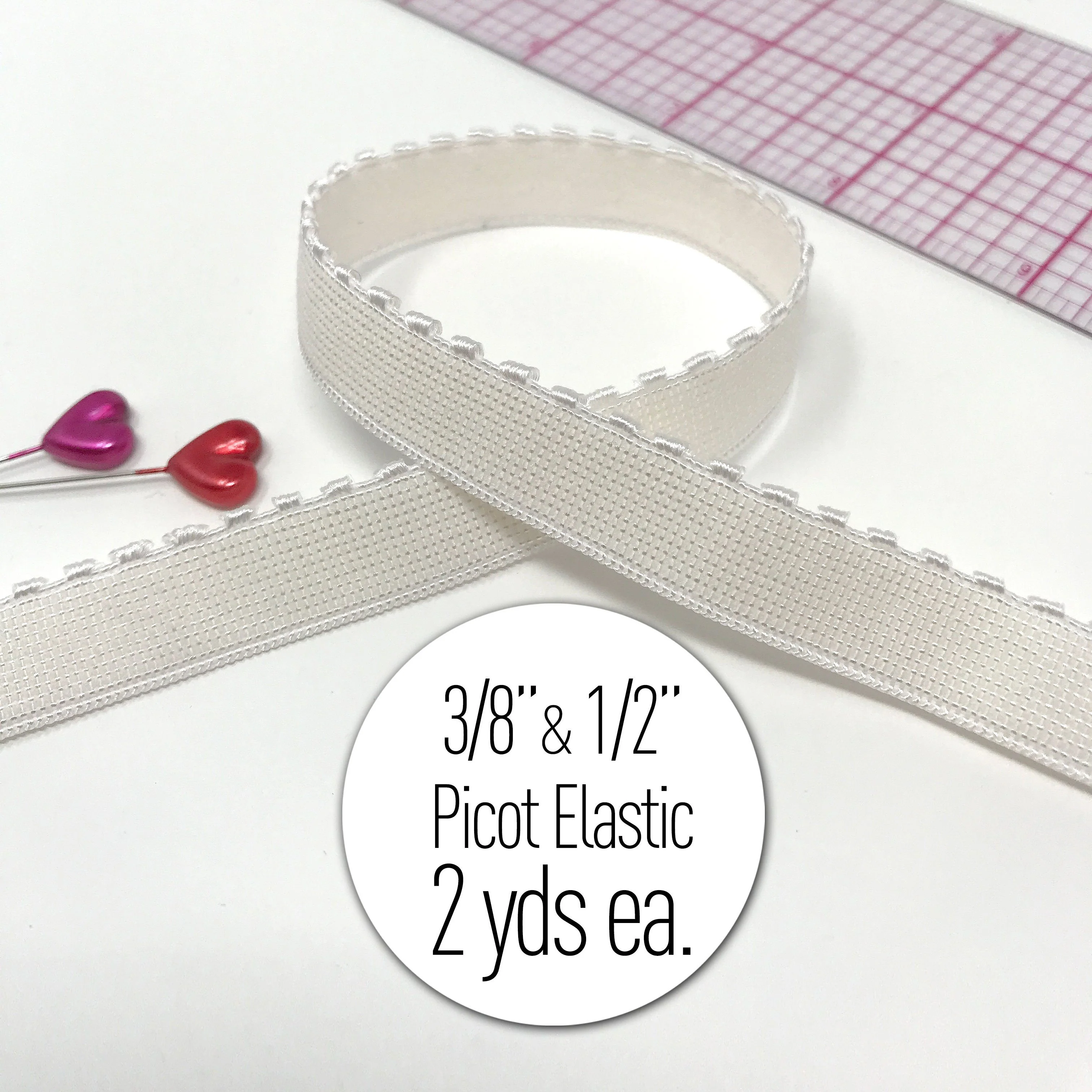 Basic Bra or Bralette Making Kit in White- 3/8" (10mm) or 1/2" (12mm) - Image 3