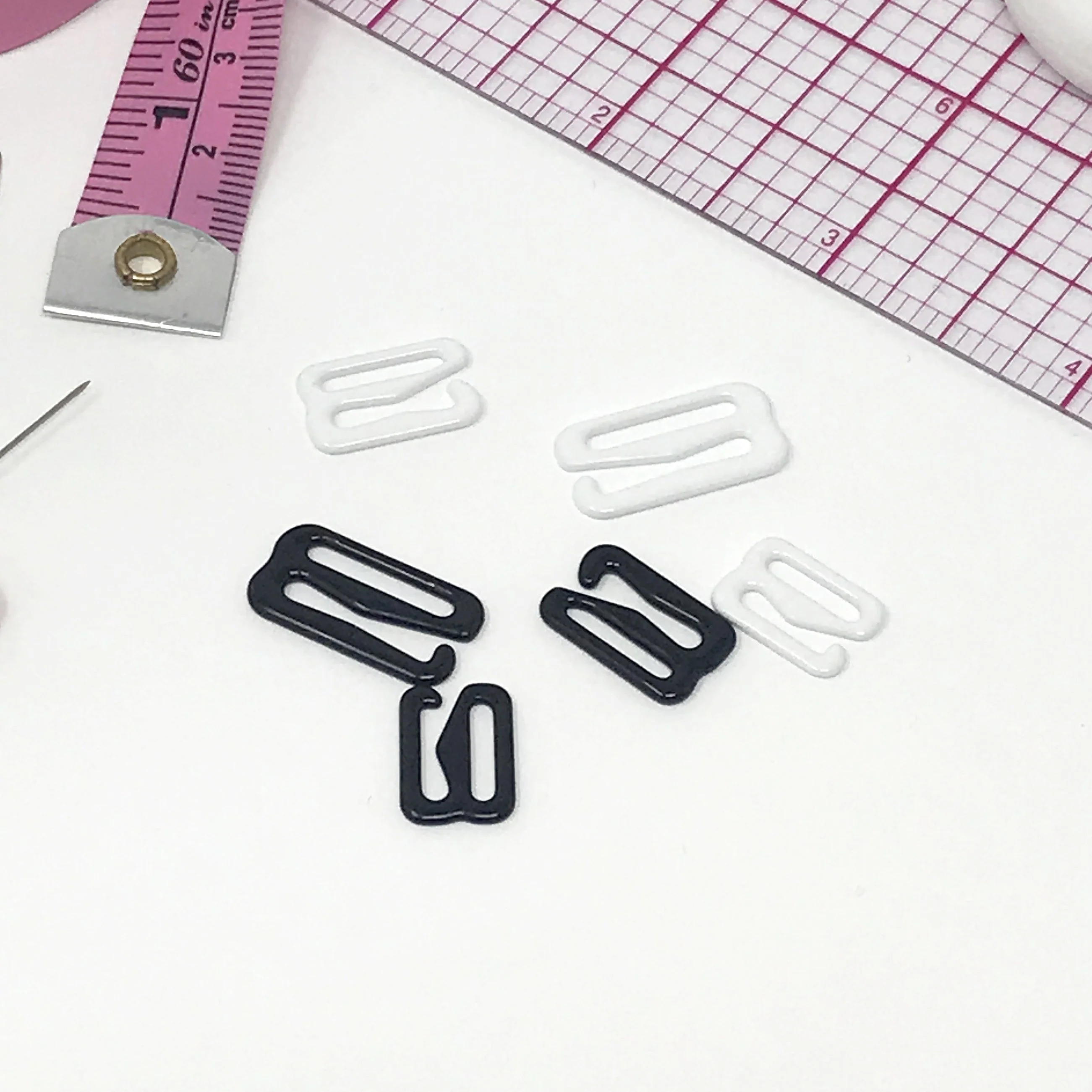 3/8" (10mm), 1/2" (12mm), 5/8" (15mm) Bra Strap Slider G Hooks- Set of 2 - Image 4