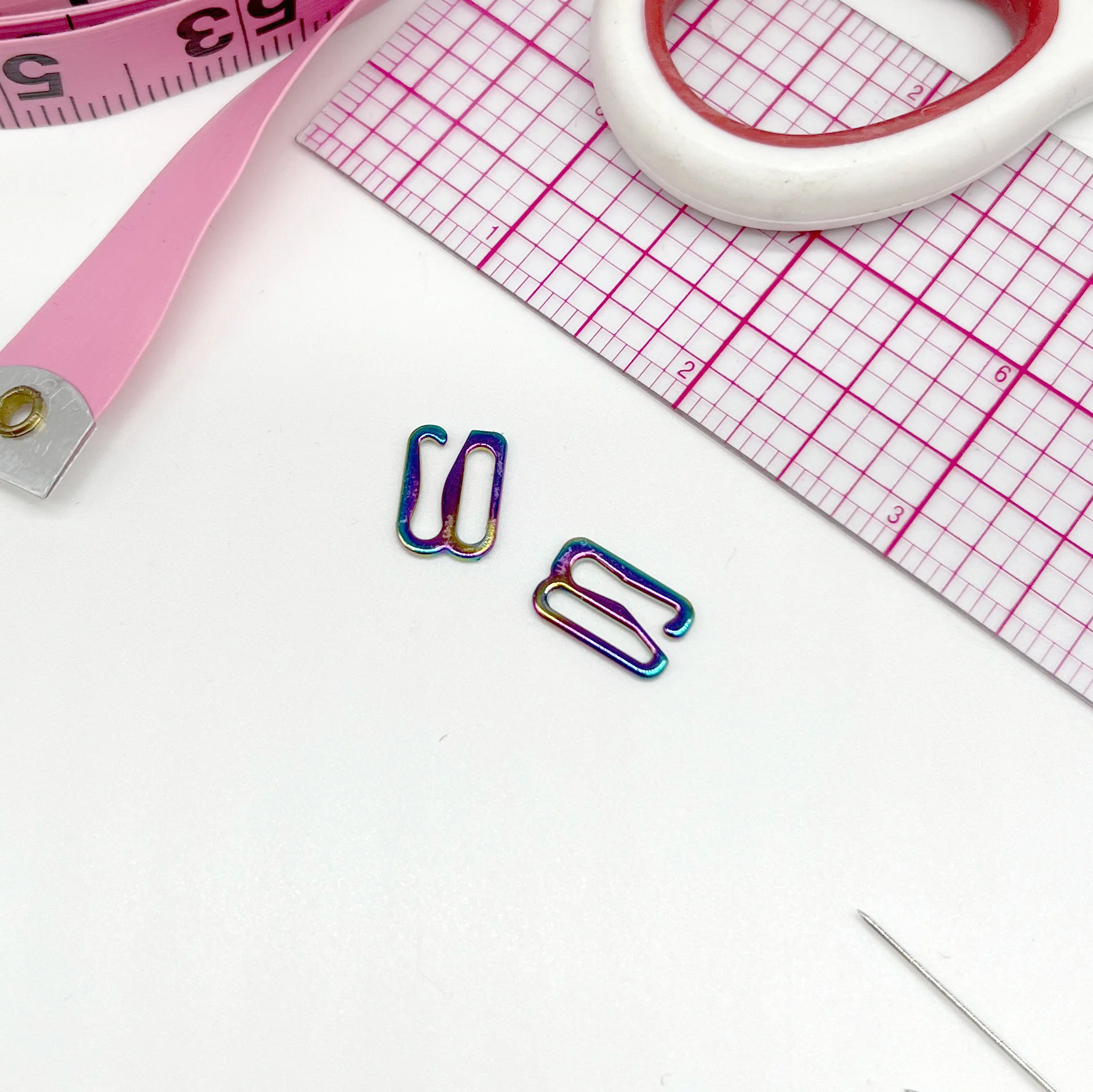 Bra Strap Slider G Hooks in Rainbow for Swimwear or Bra making – 3/8" or 1/2" - Set of 2 G Hooks - Image 3