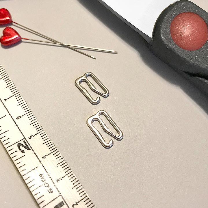 1/4" (6mm), 5/16" (8mm), 3/8" (10mm), 1/2" (12mm), 5/8" (15mm) Bra Strap Slider G Hook- Set of 2 - Image 6