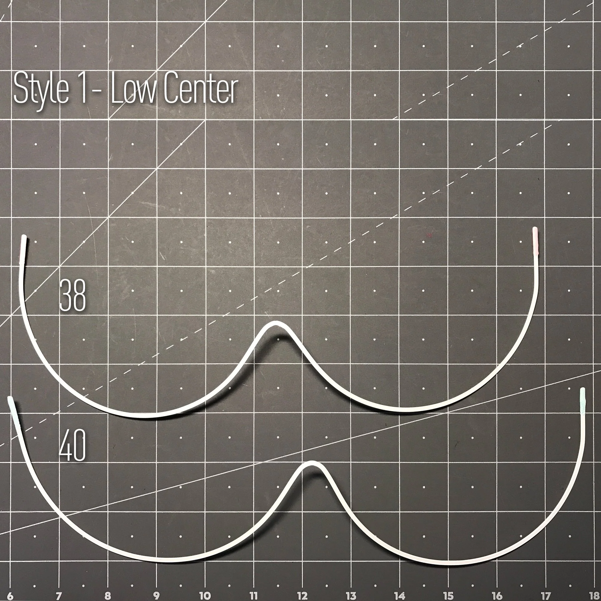 Continuous or Mono Underwire, Premium Quality Metal, Thermoplastic Coated- Low and High Center Options- Sizes 32-40 - Image 3