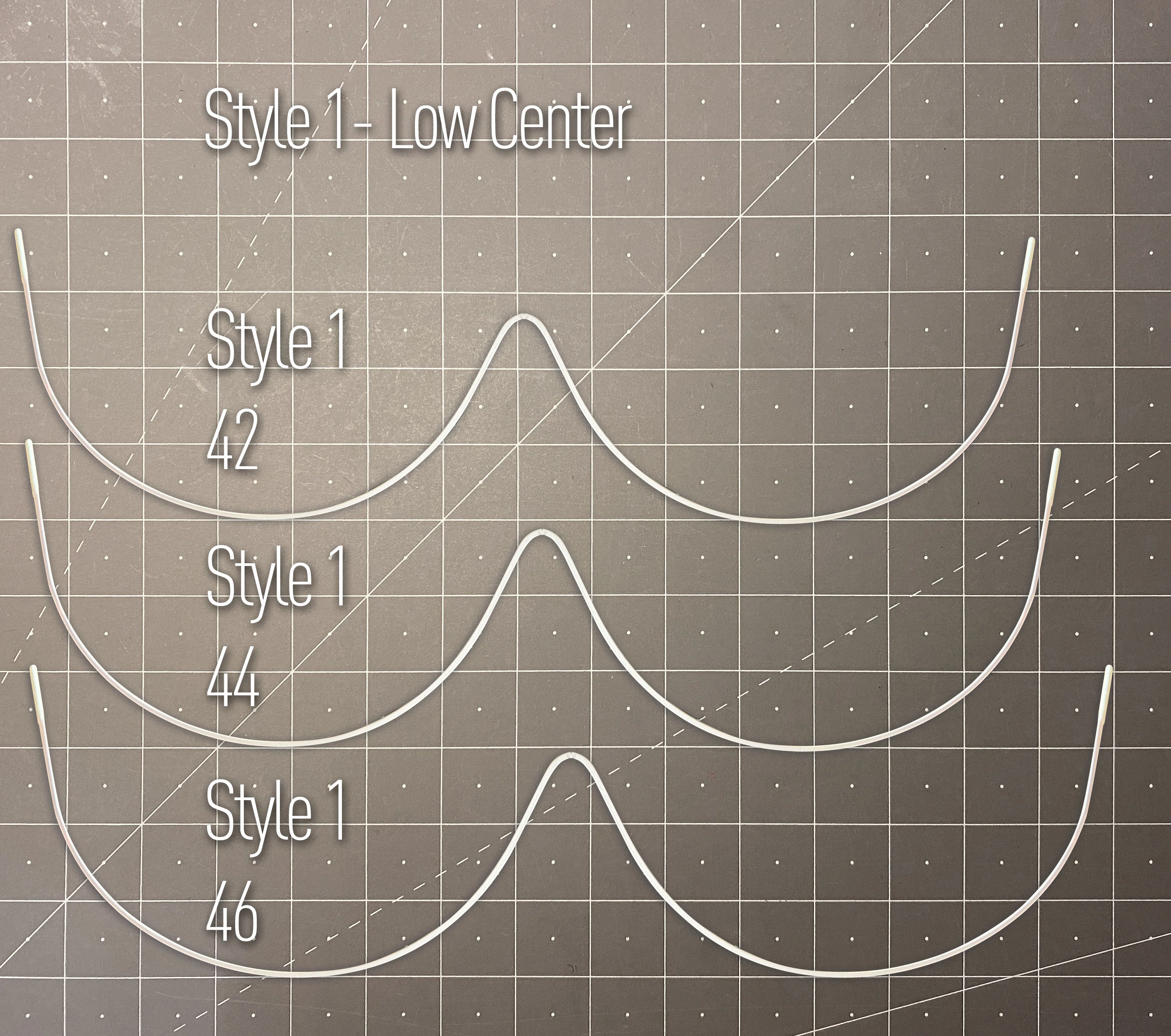 Continuous or Mono Underwire, Premium Quality Metal, Thermoplastic Coated- Low and High Center Options- Sizes 32-40 - Image 4