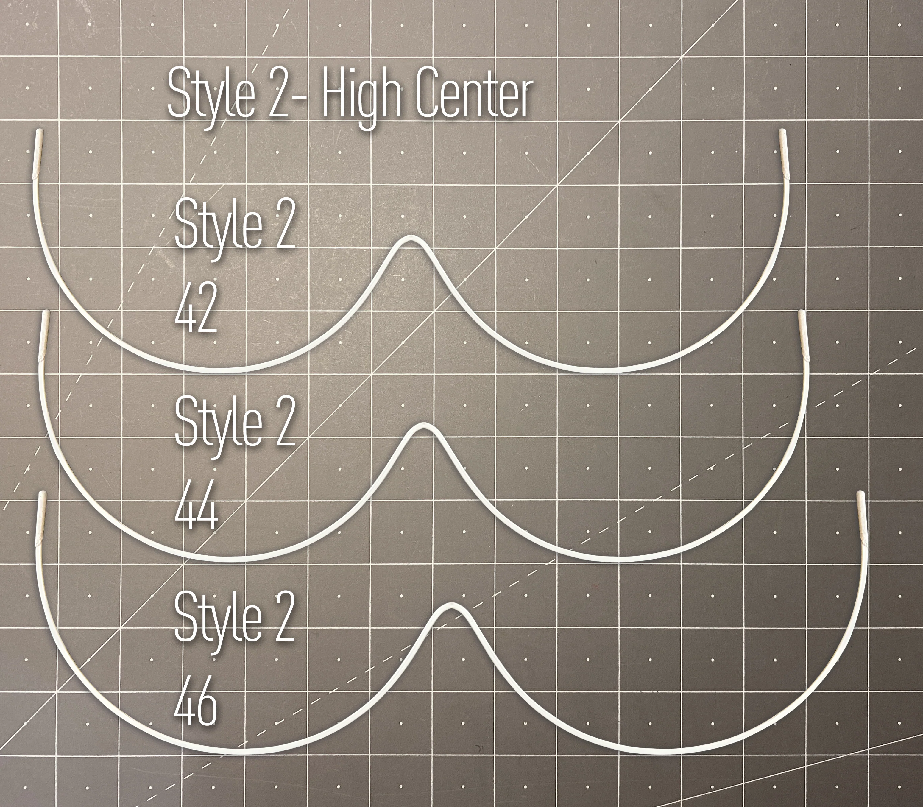 Continuous or Mono Underwire, Premium Quality Metal, Thermoplastic Coated- Low and High Center Options- Sizes 32-40 - Image 9