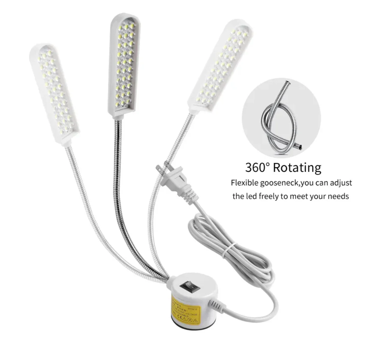 U.S. North America Plug Version- Powerful Magnetic Adjustable Sewing Machine 30 LED Light - Image 6