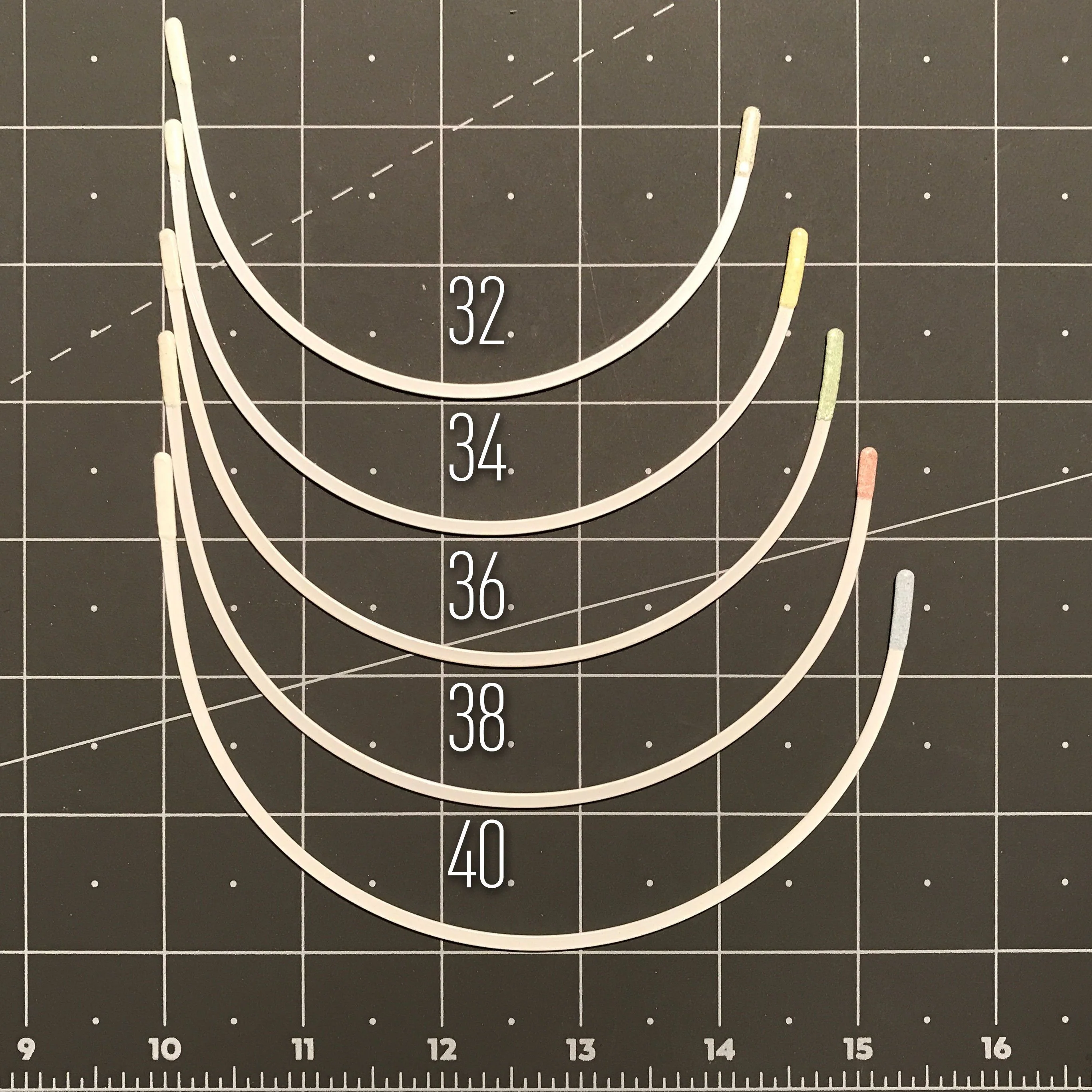 1 Pair- Demi Underwire, Premium Quality Metal, Thermoplastic Coated- Sizes 32 to 40 - Image 3