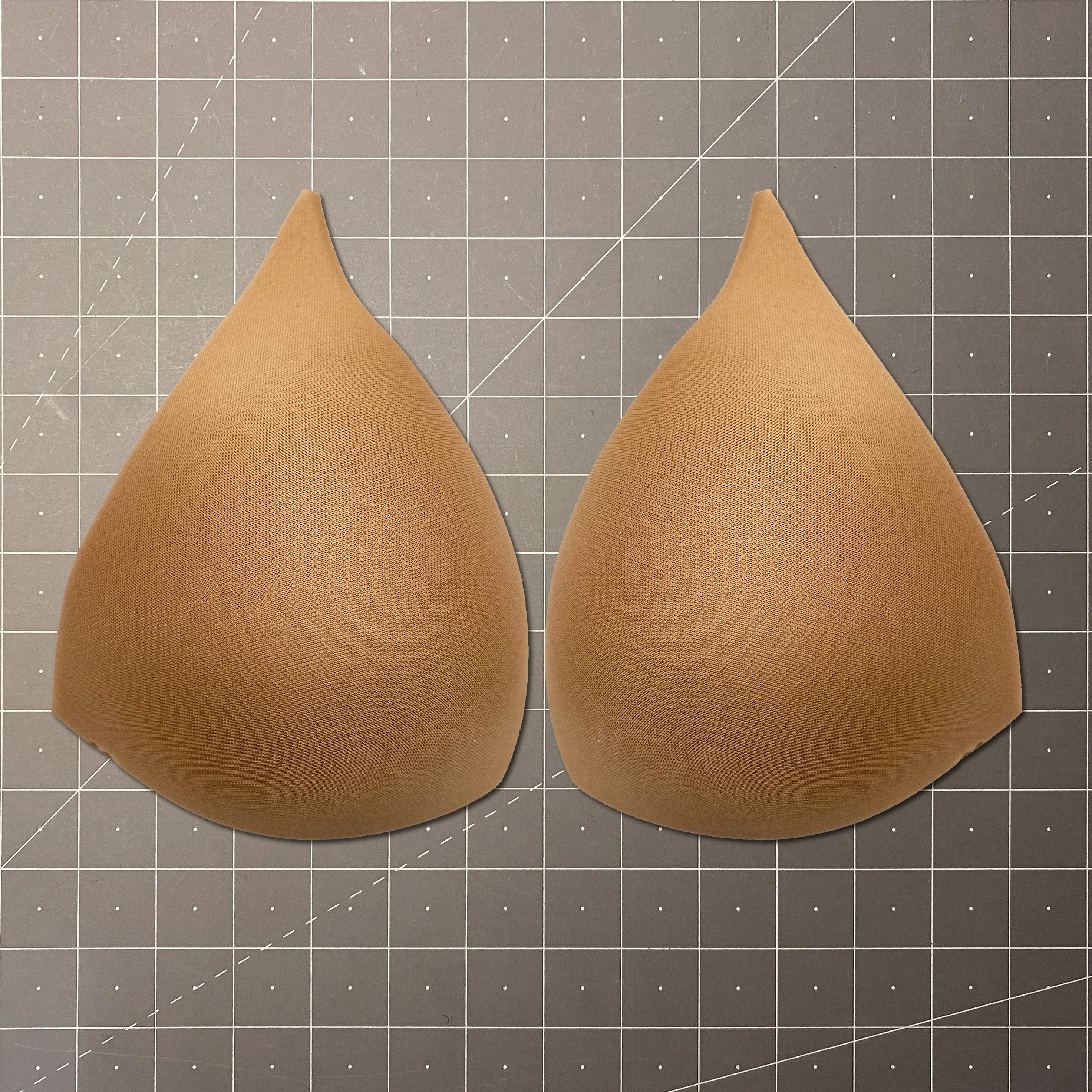 Molded Bra Cups, Long Triangular Shaped, Inserts or Sewn In for Lingerie, Swimwear, Dance Costumes, Dresses - Sizes 32-42 - Image 5