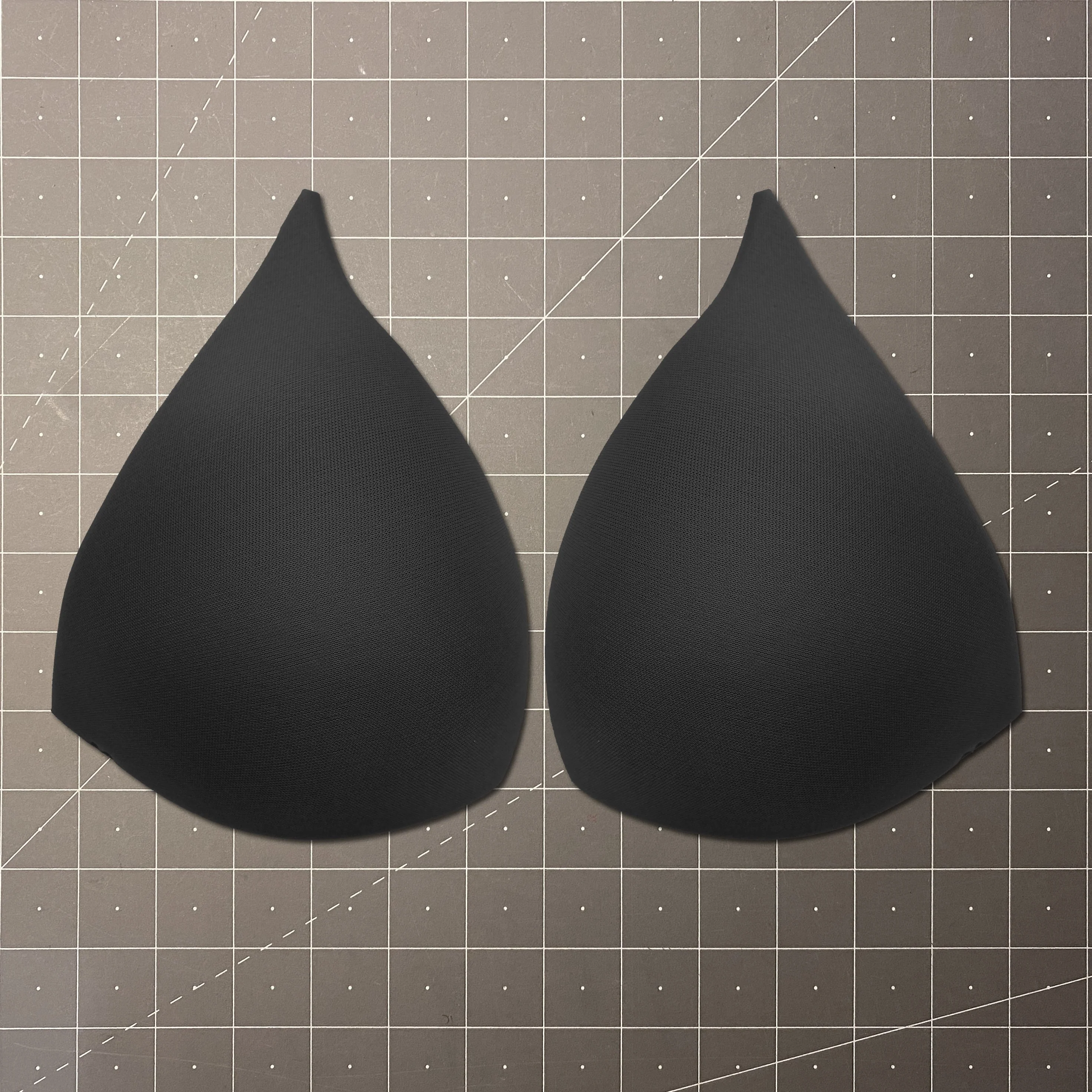 Molded Bra Cups, Long Triangular Shaped, Inserts or Sewn In for Lingerie, Swimwear, Dance Costumes, Dresses - Sizes 32-42 - Image 6