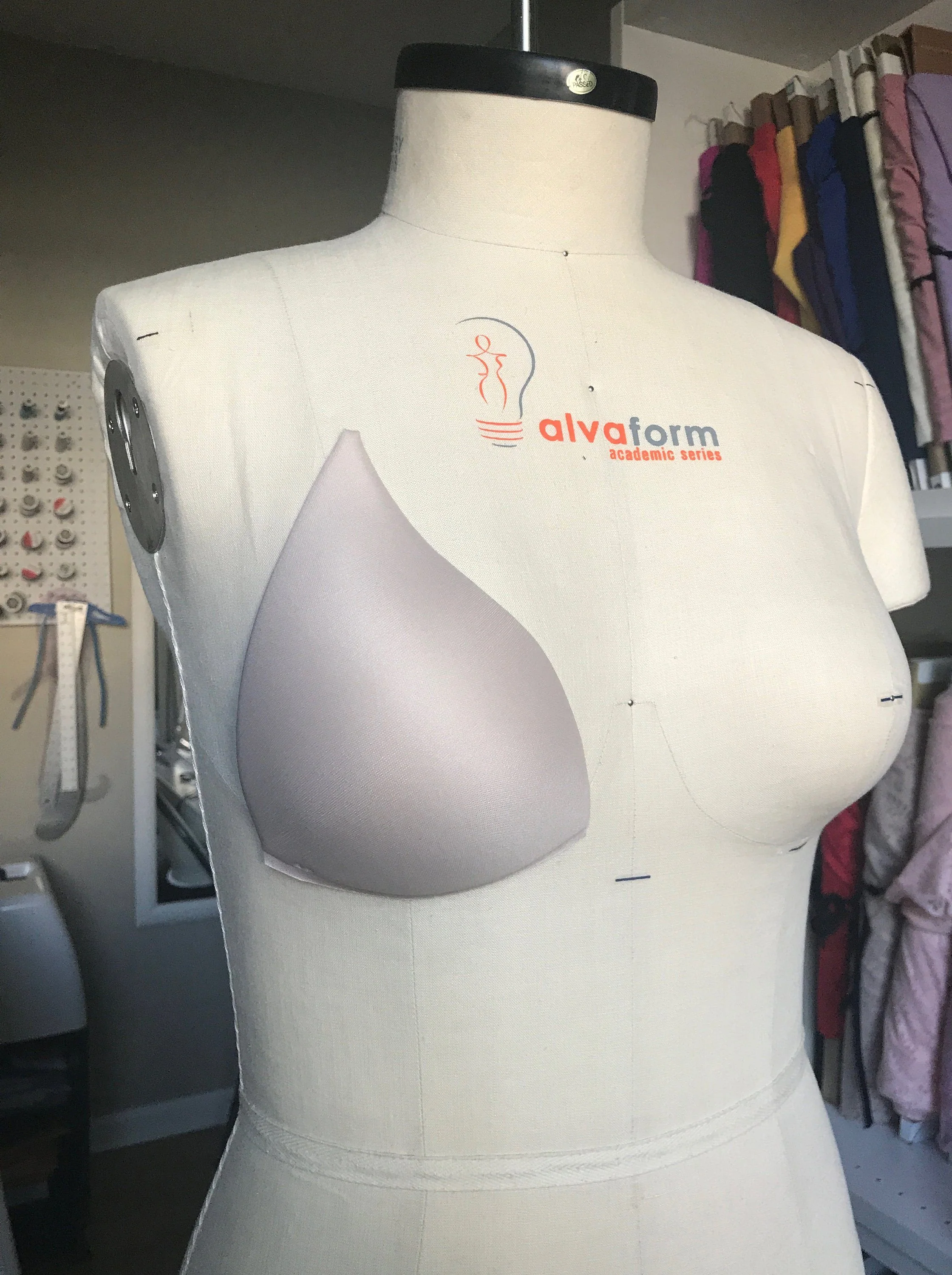 Molded Bra Cups, Long Triangular Shaped, Inserts or Sewn In for Lingerie, Swimwear, Dance Costumes, Dresses - Sizes 32-42 - Image 7