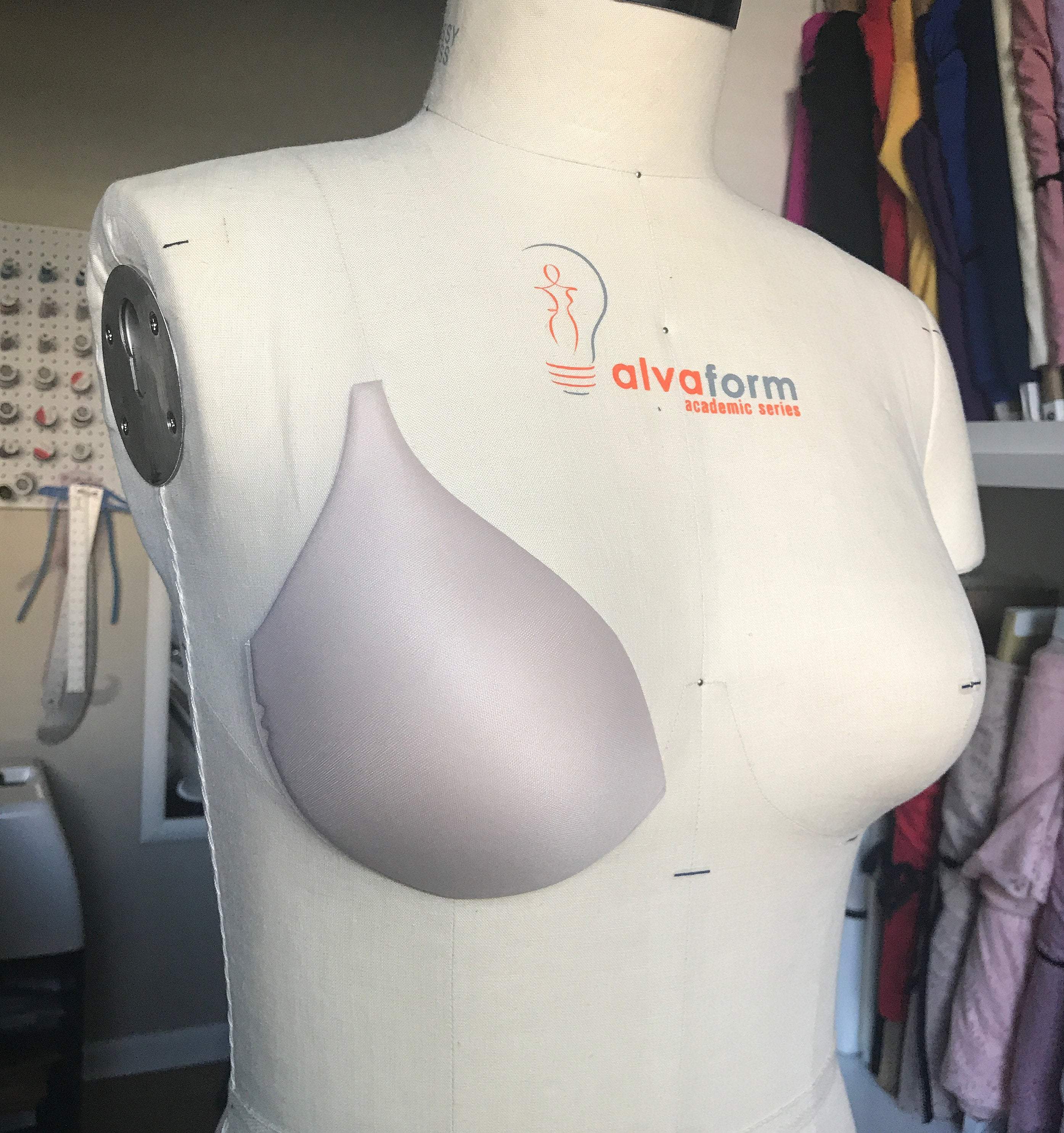 Molded Contoured Bra Cups, Inserts or Sewn In- in beige or black- Sizes 32-42 - Image 7