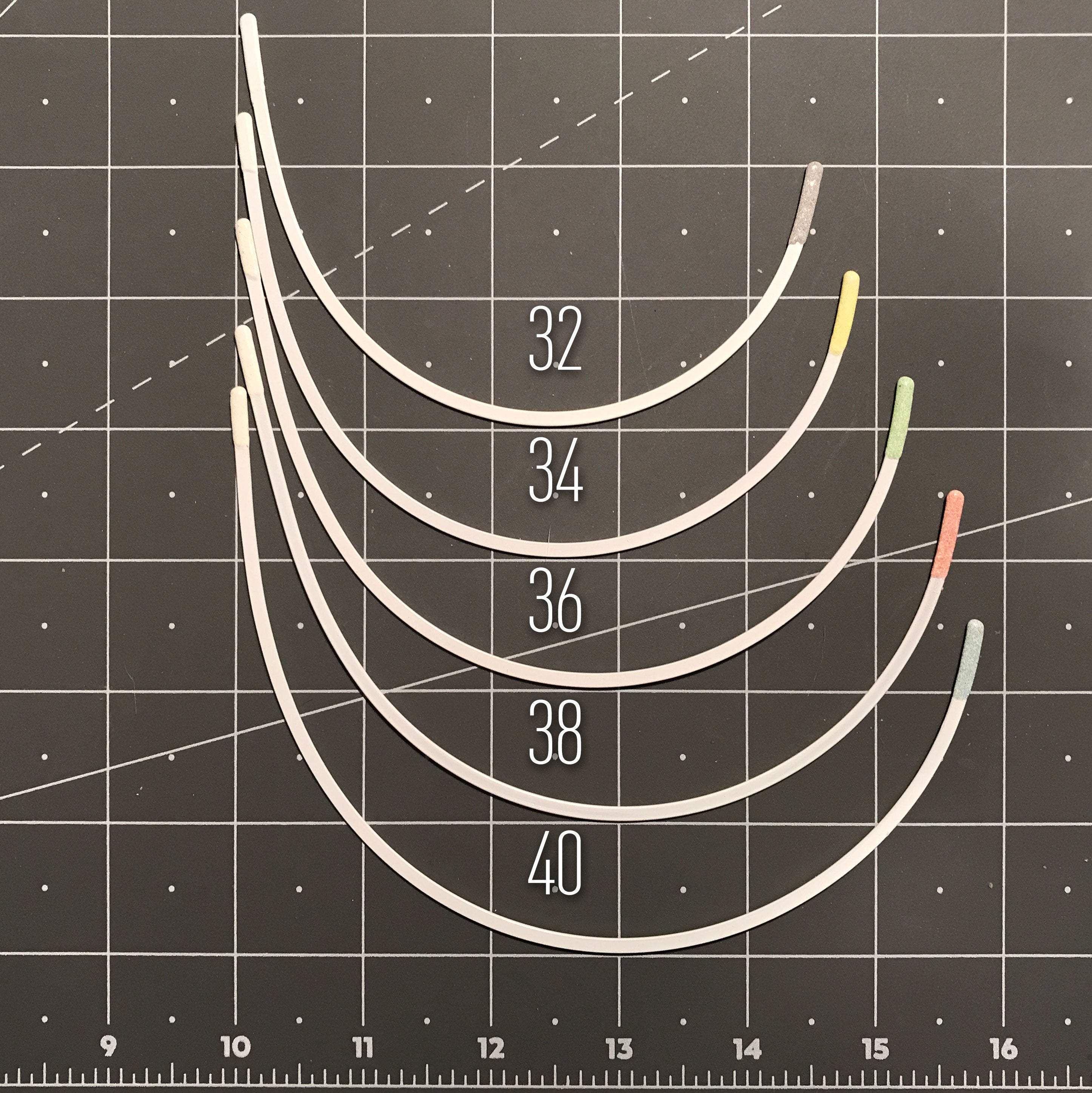 1 Pair- Plunge, Low Center front Underwire, Premium Quality Metal, Thermoplastic Coated- Sizes 32 to 40 - Image 3