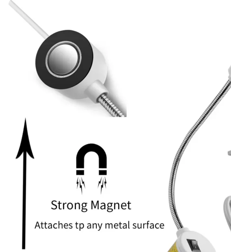 EU European Plug Version- Powerful Magnetic Adjustable Sewing Machine 30 LED Light - Image 8