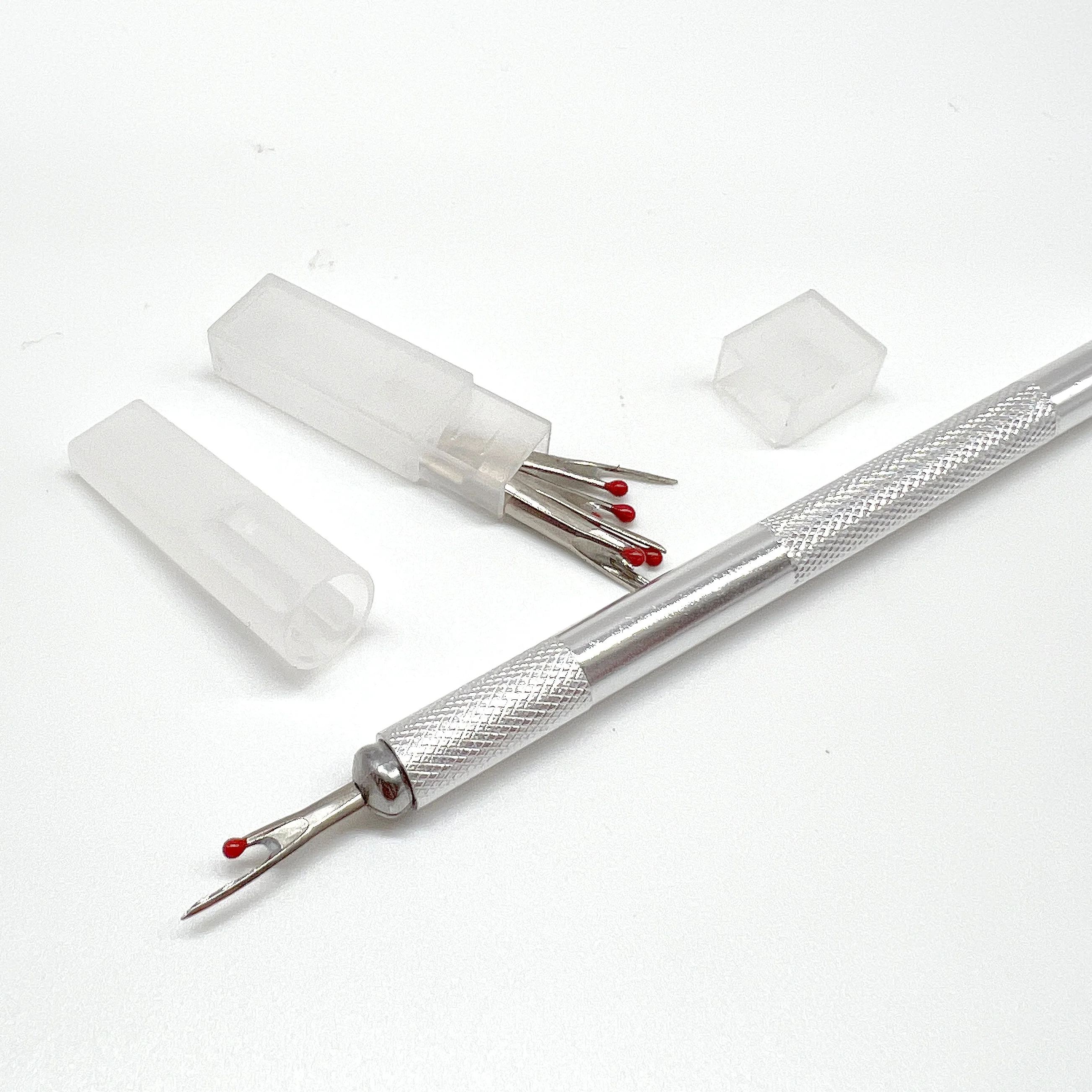Precision Metal Seam Ripper Thread Cutters with Extra Tips in 2 Colors - Image 5