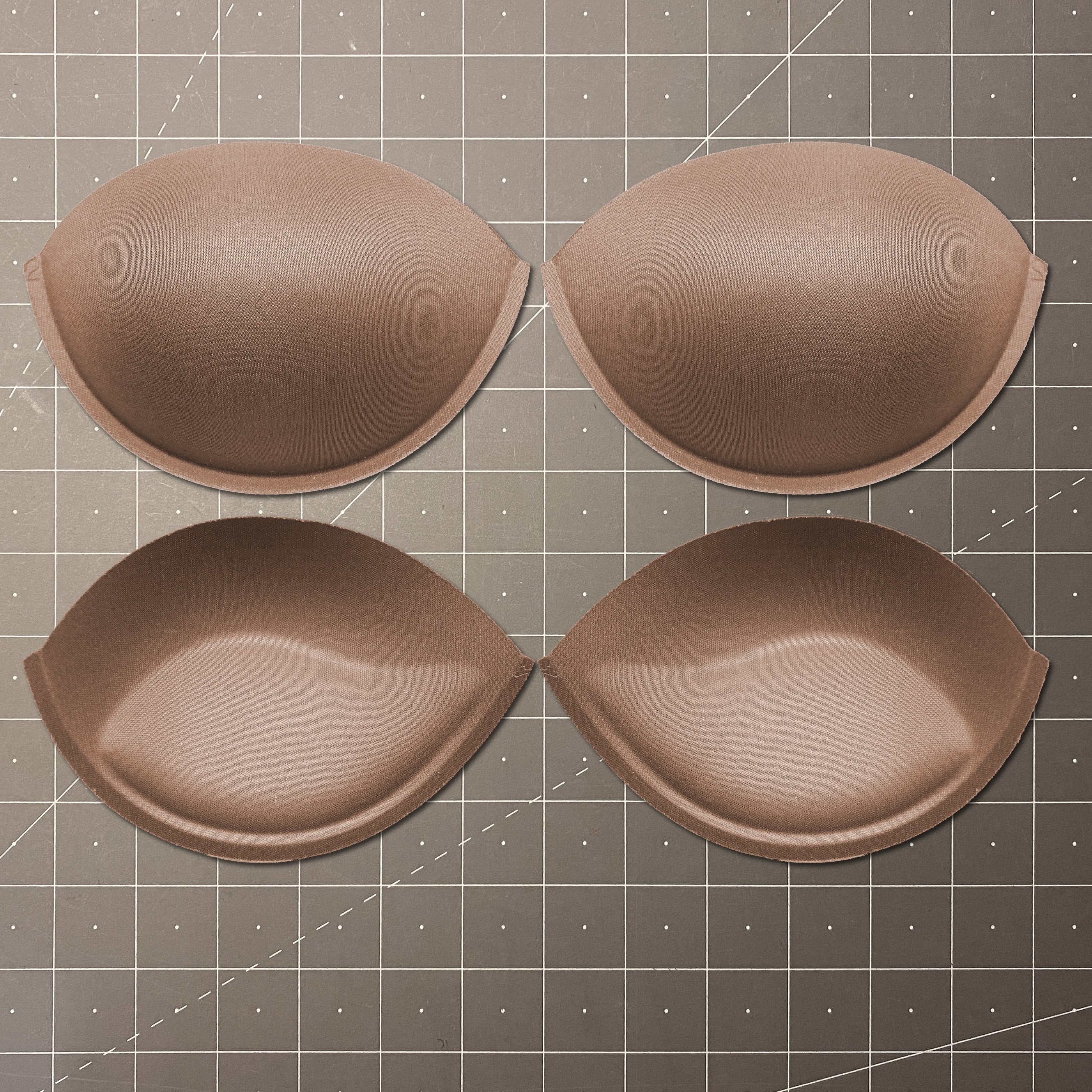 Push Up Molded Bra Cups, Almond Shaped with Seam, Inserts or Sewn In for Lingerie, Dance Costumes, Dresses or Swimwear- Sizes S, M, L, XL - Image 6