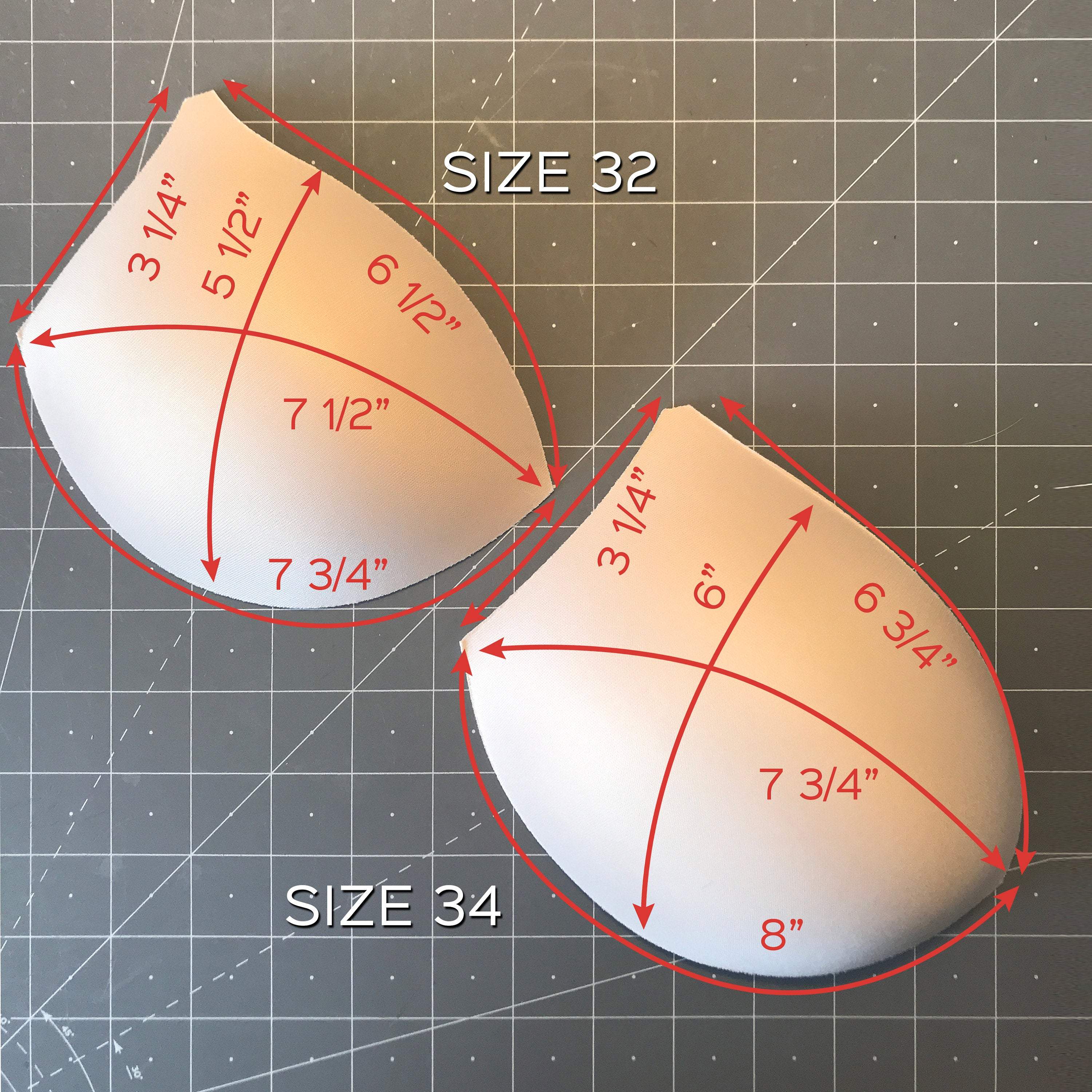 Push Up Molded Contoured Bra Cups- Sizes 32-40 - Image 3