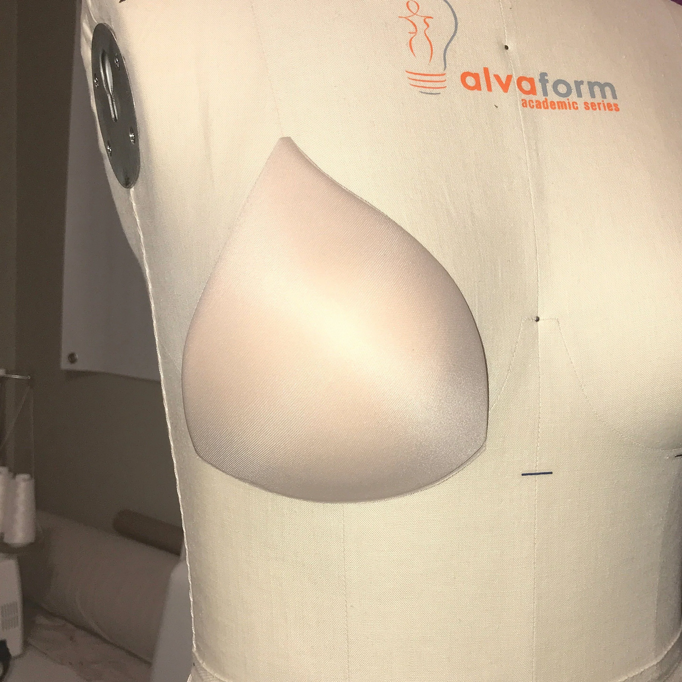 Push Up Triangular Shaped, Bra Cups or Sewn In for Lingerie, Swimwear, Dance Costumes, Dresses - Sizes 32-38 - Image 4