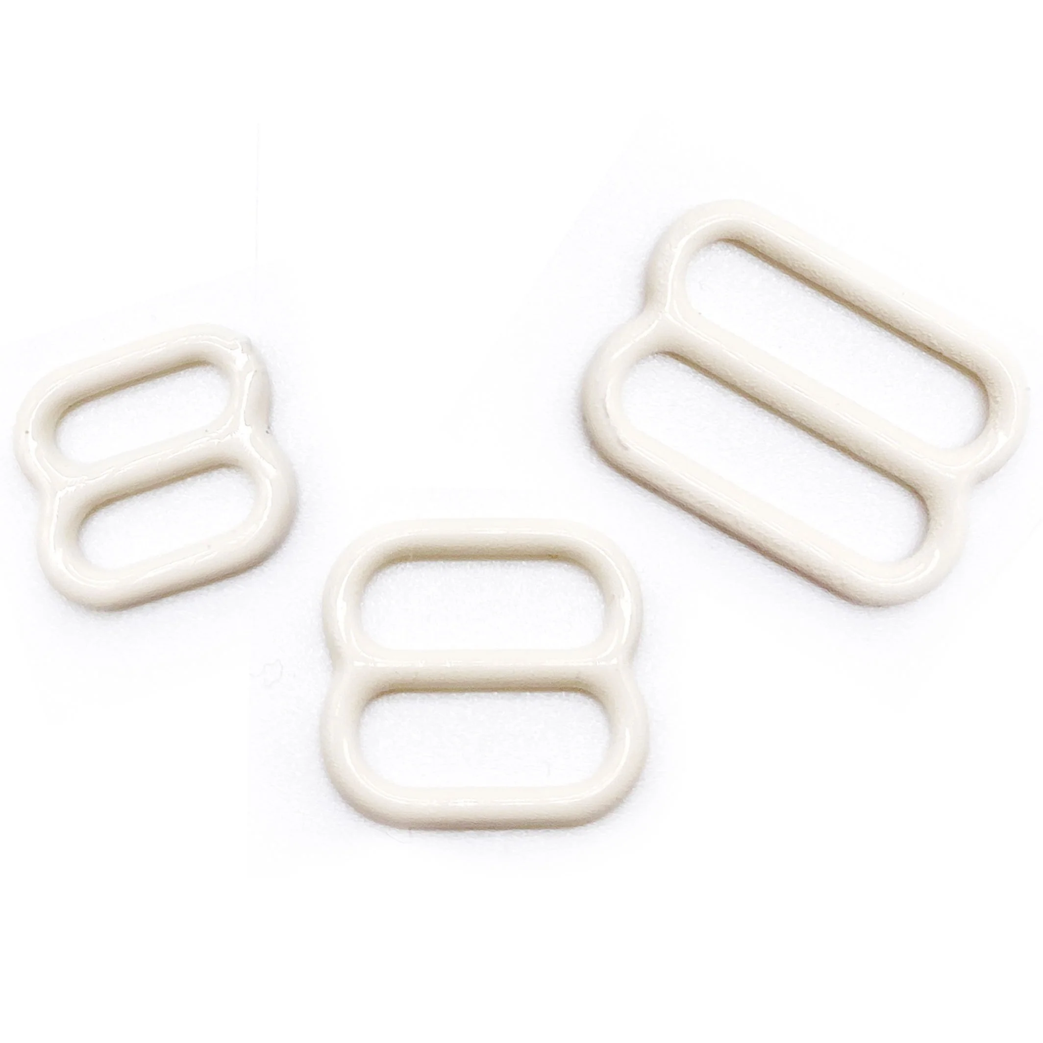 CLEARANCE- 5 Pair of Rings OR Sliders Bra Strap Sliders in Elegant Ivory for Bra making or Swimwear - 1/4"/6mm, 3/8"/10mm, 1/2"/12mm - Image 5