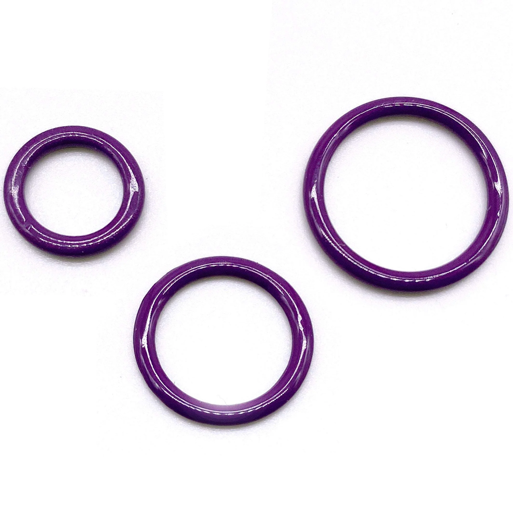 CLEARANCE- 5 Pair of Rings OR Sliders Bra Strap Sliders in Jewel Purple for Bra making or Swimwear - 1/4"/6mm, 3/8"/10mm, 1/2"/12mm - Image 4
