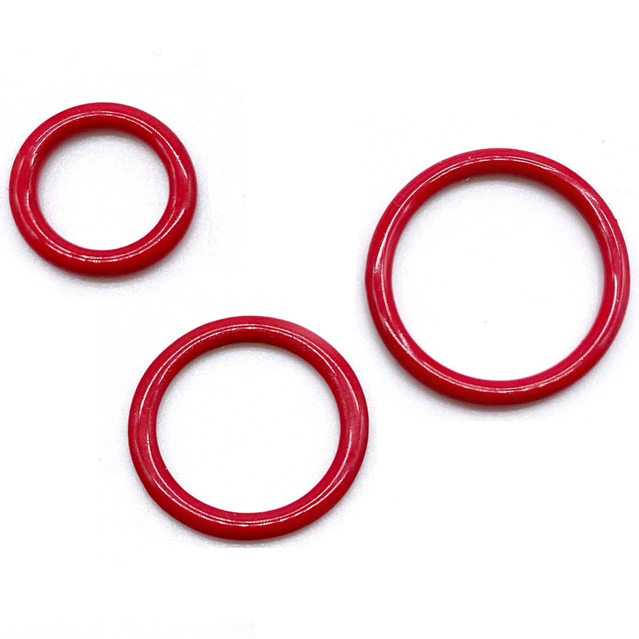 CLEARANCE- 5 Pair of Rings OR Sliders Bra Strap Sliders in Regal Red for Bra making or Swimwear - 1/4"/6mm, 3/8"/10mm, 1/2"/12mm - Image 4
