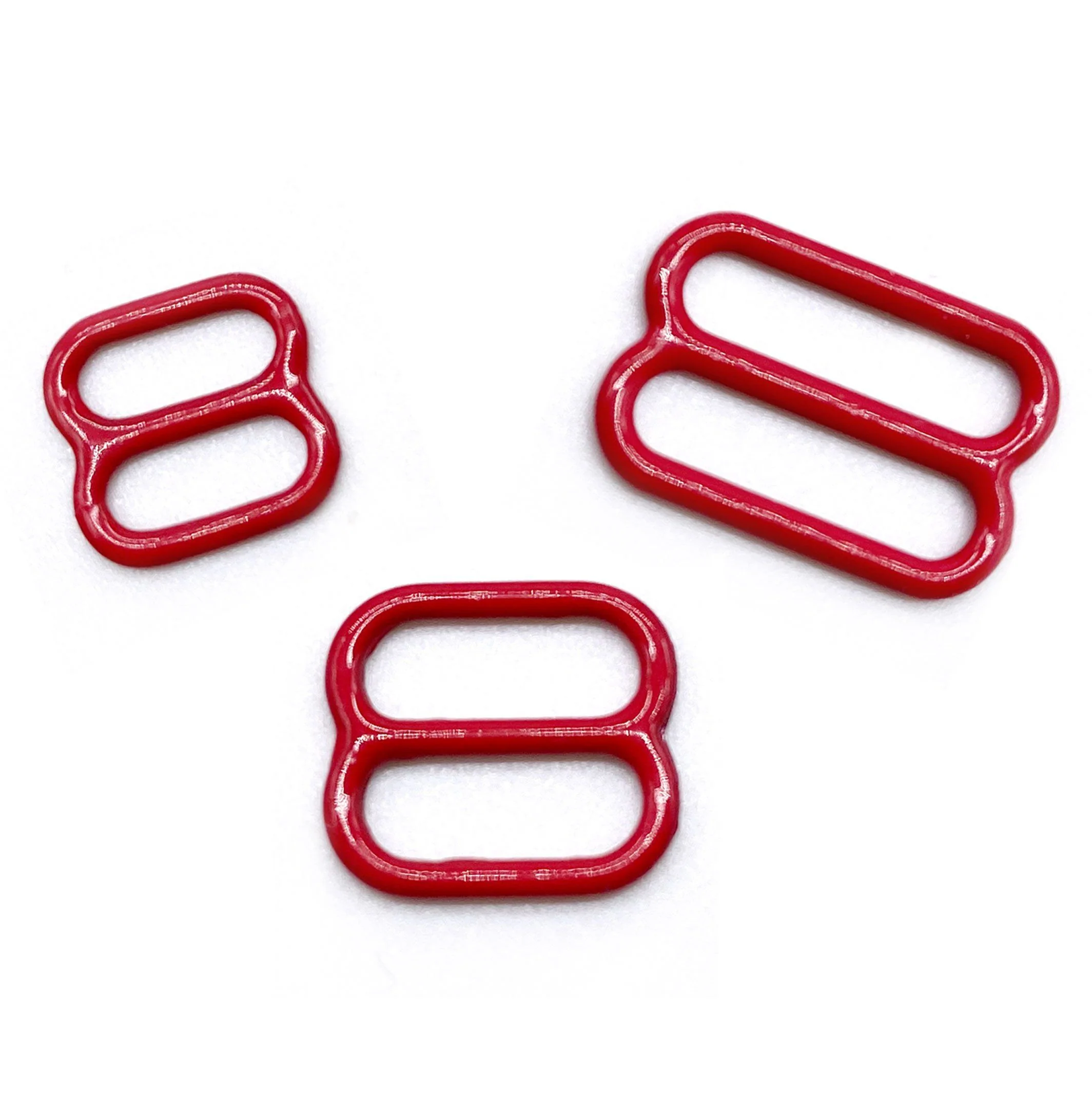 CLEARANCE- 5 Pair of Rings OR Sliders Bra Strap Sliders in Regal Red for Bra making or Swimwear - 1/4"/6mm, 3/8"/10mm, 1/2"/12mm - Image 5