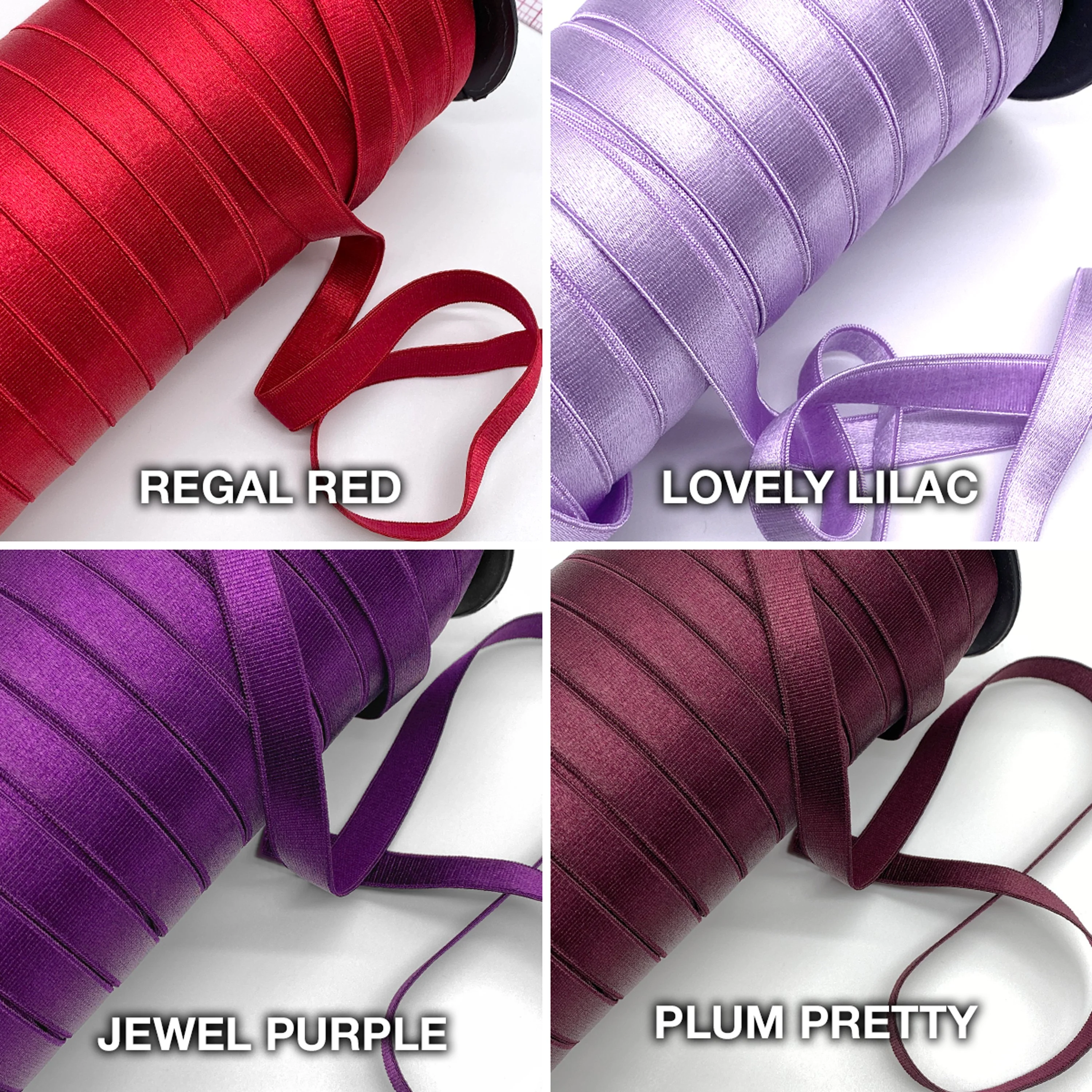 1/2" (12mm) Satin Elastic, Bra Strap- 2 Yards - Image 4