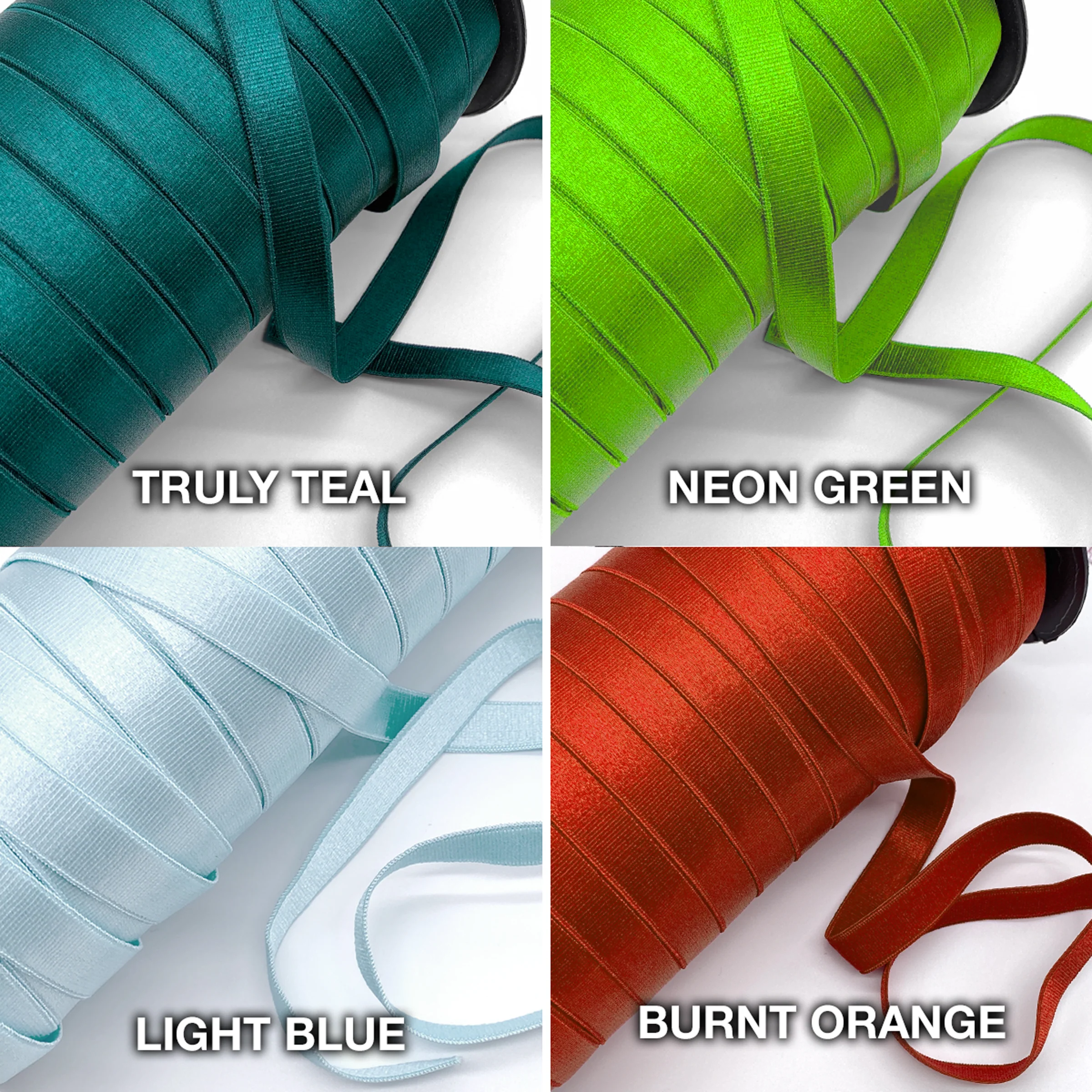 3/8" (10mm) Satin Elastic, Bra Strap- 2 yards - Image 6