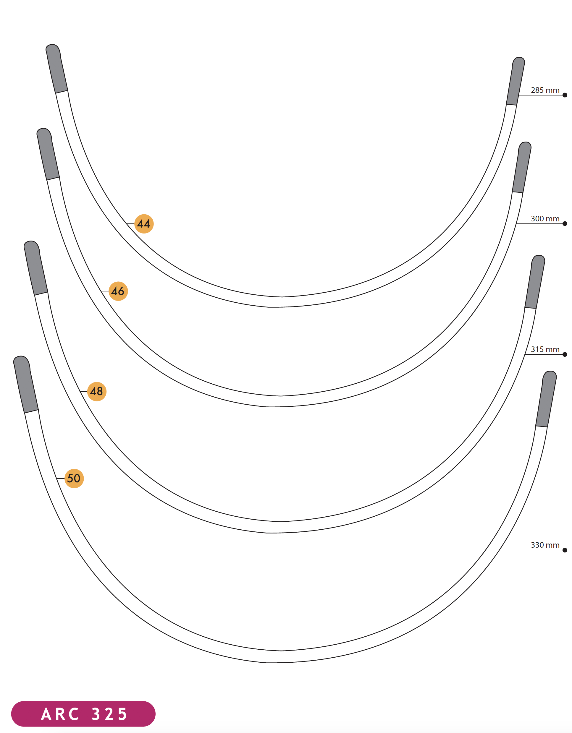 1 Pair- Standard Classic, or Day Bra Underwire Premium Quality Metal, Thermoplastic Coated- Sizes 30 to 50 - Image 8