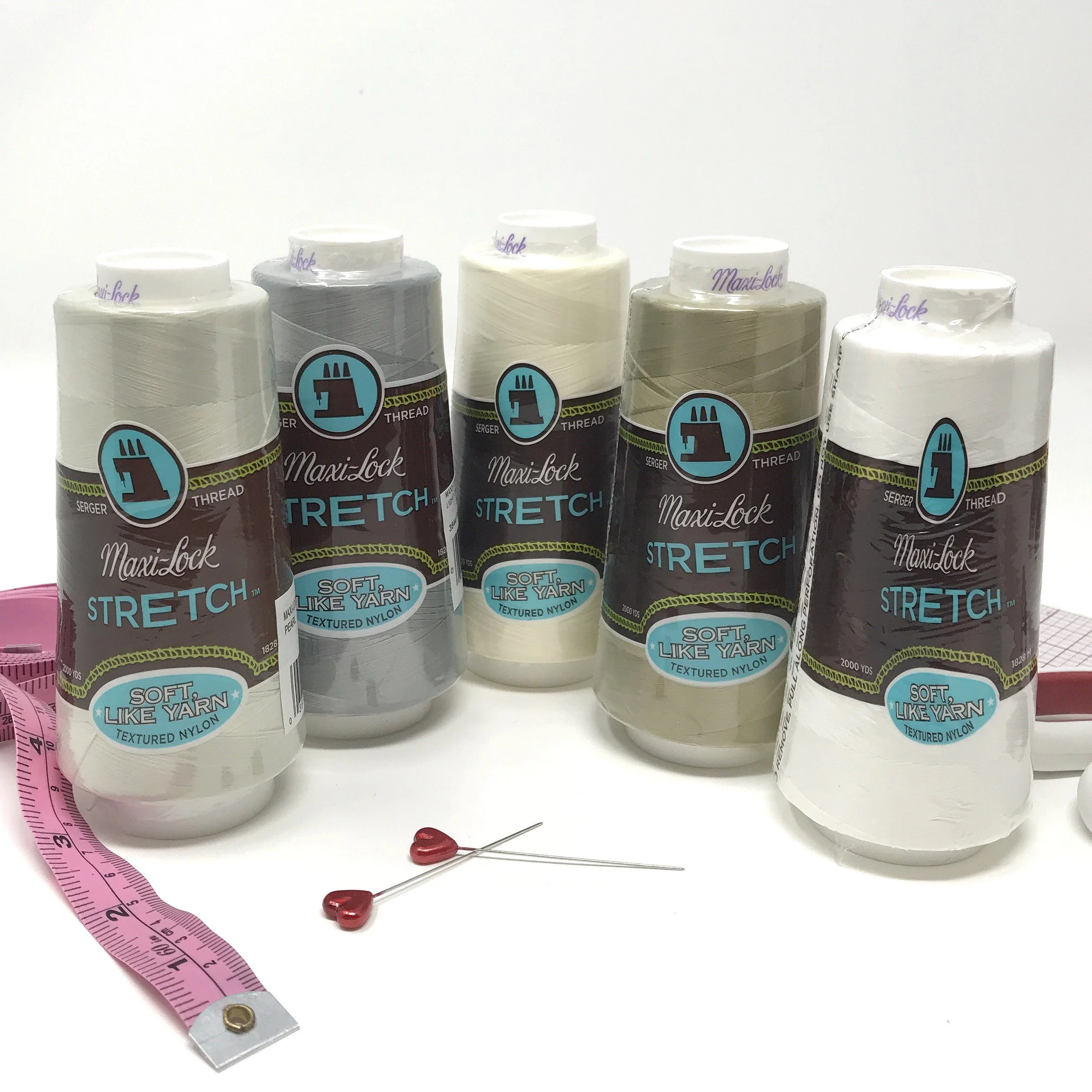 Stretch Thread Textured Nylon Thread for Bobbin or Looper. Maxi-Lock, 2000 Yards - Image 5