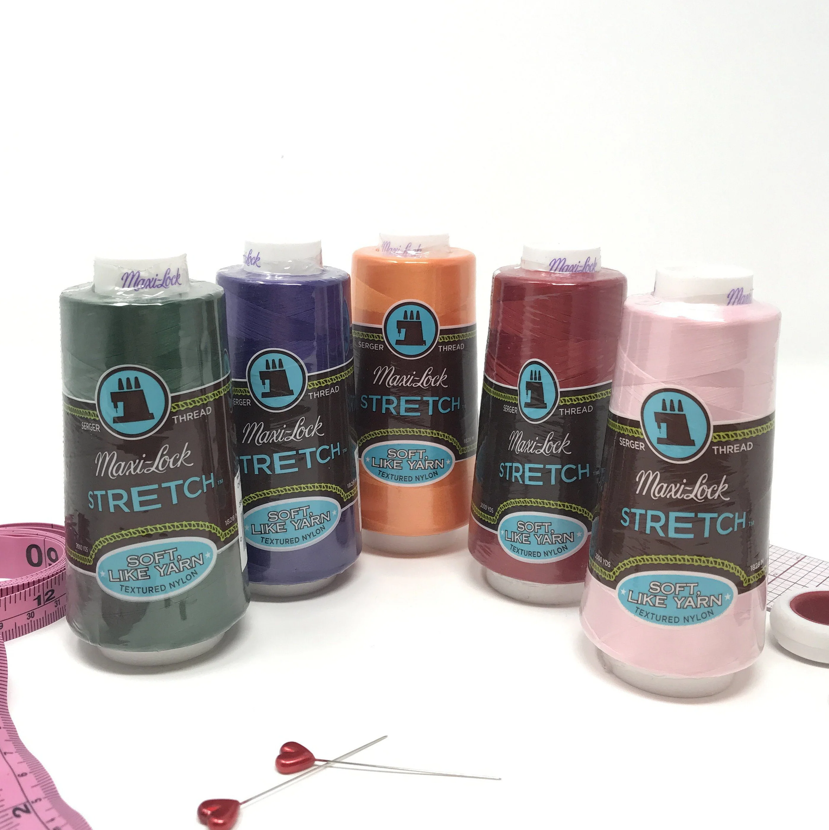 Stretch Thread Textured Nylon Thread for Bobbin or Looper. Maxi-Lock, 2000 Yards - Image 6