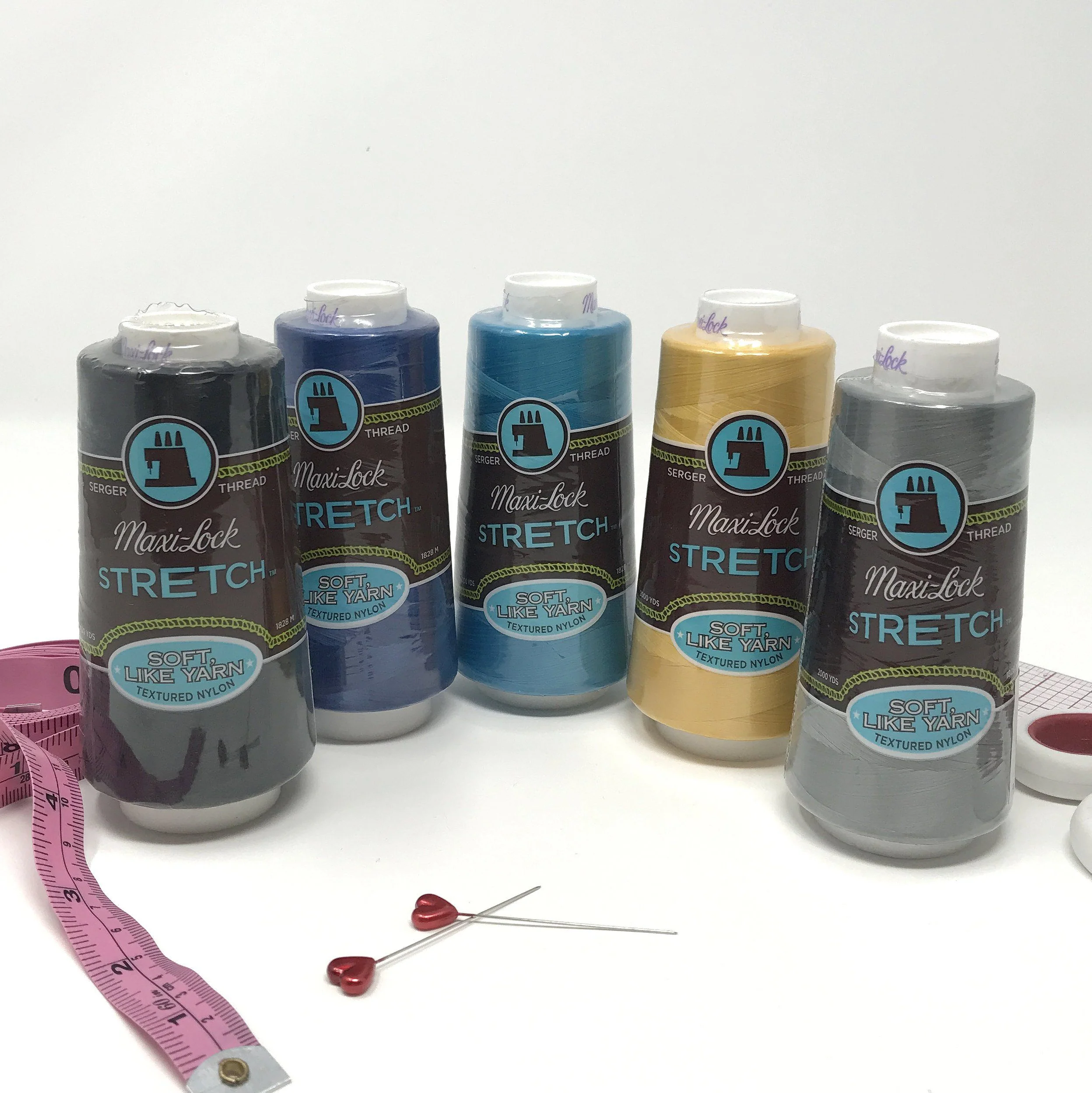 Stretch Thread Textured Nylon Thread for Bobbin or Looper. Maxi-Lock, 2000 Yards - Image 7