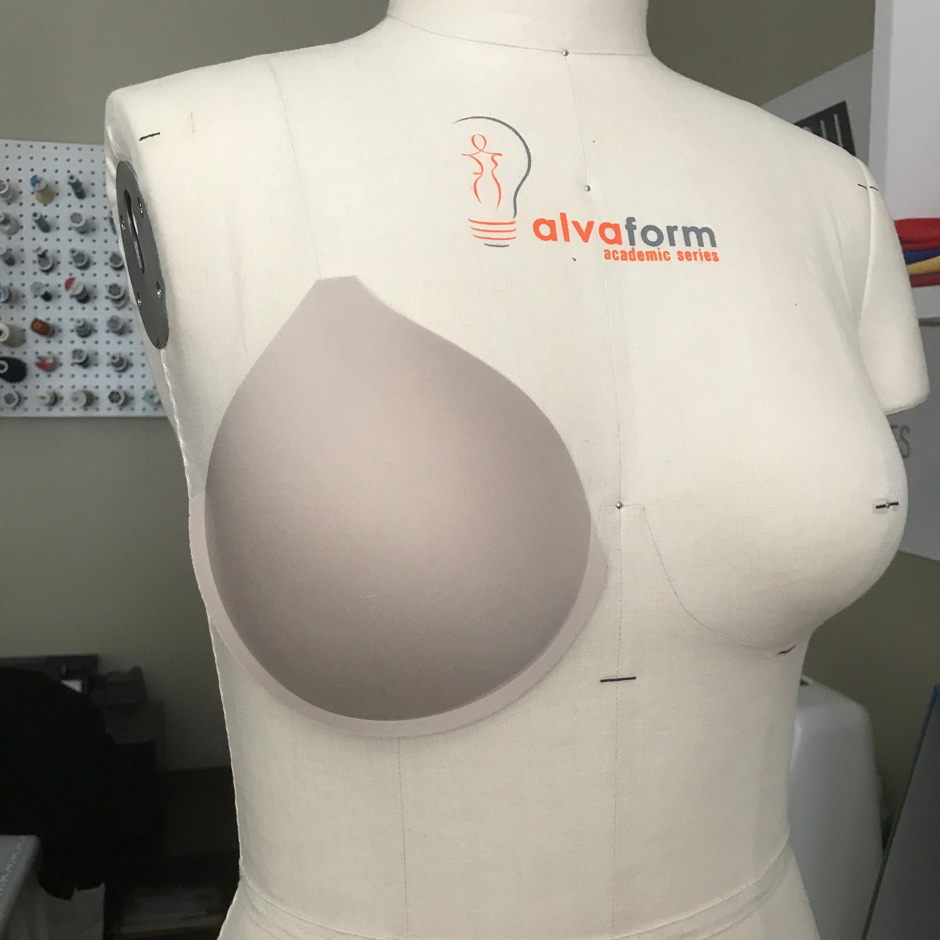 Thin Padding Full Cover Bra Cups with Seam - Sizes 32-38 - Image 5