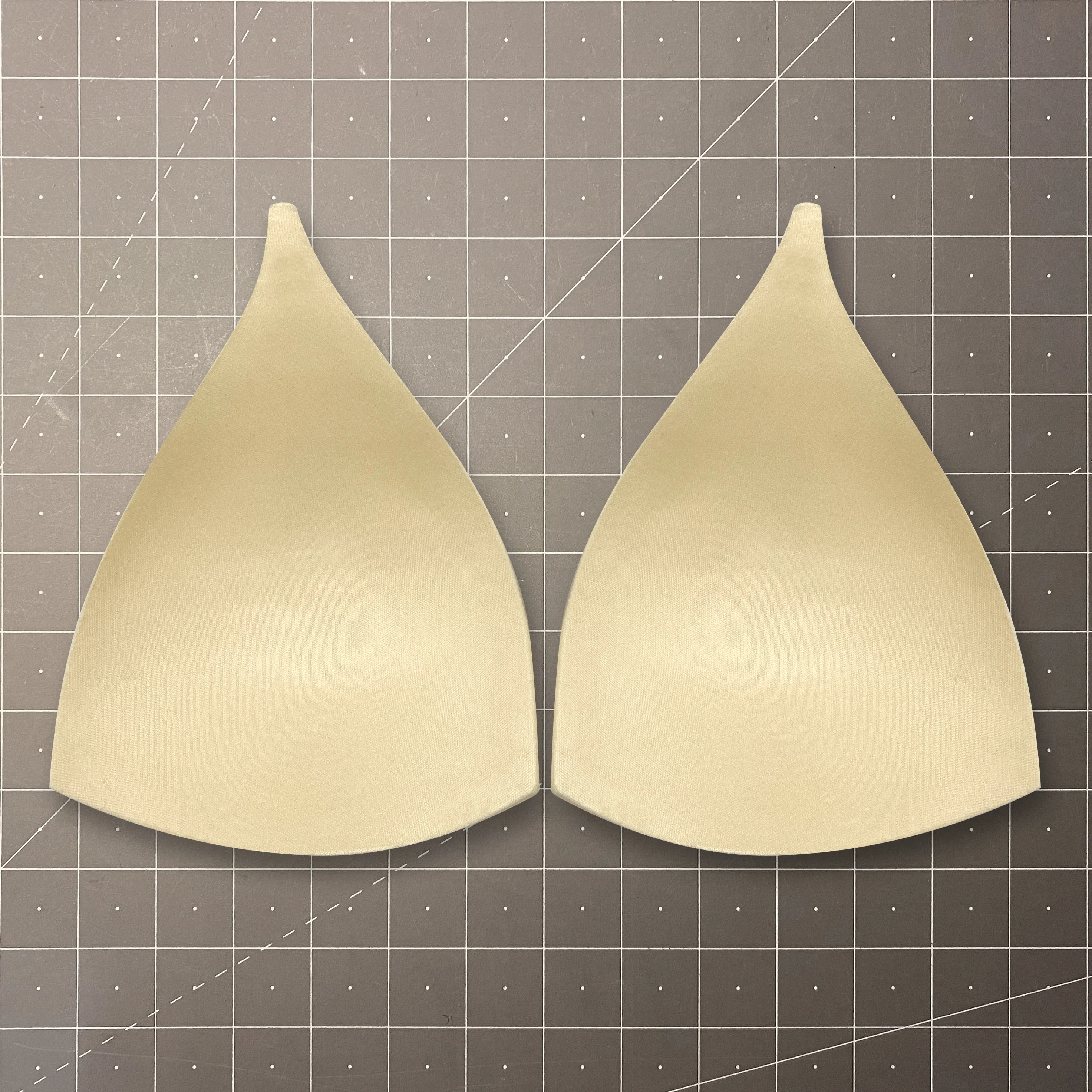 Thin Padding Long Triangle Bra Cups- Sizes in Small, Medium and Large - Image 3